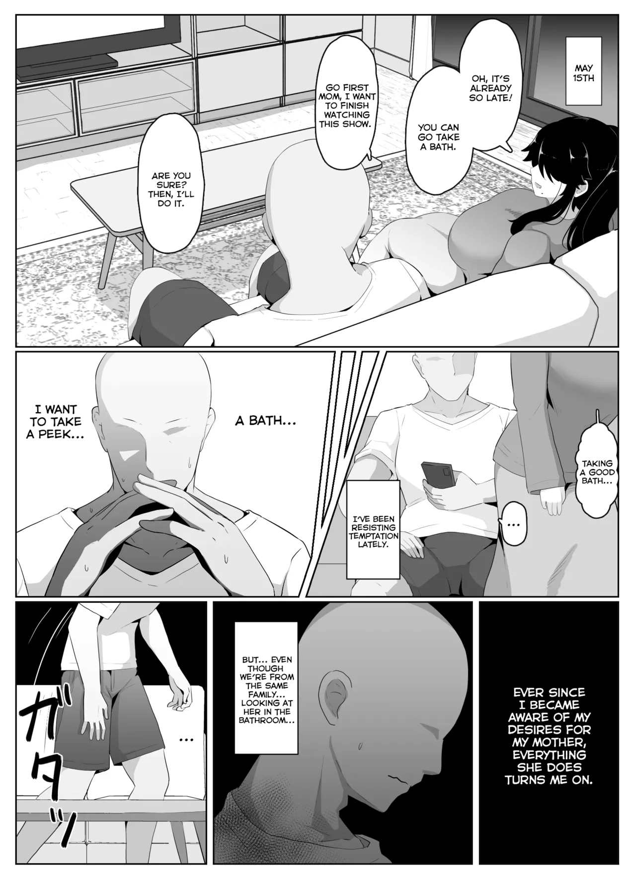 Oyasumi, Okaa-san I | Good Night, Mom I page 50 original parody - sole female sole male hentai manga - read online free