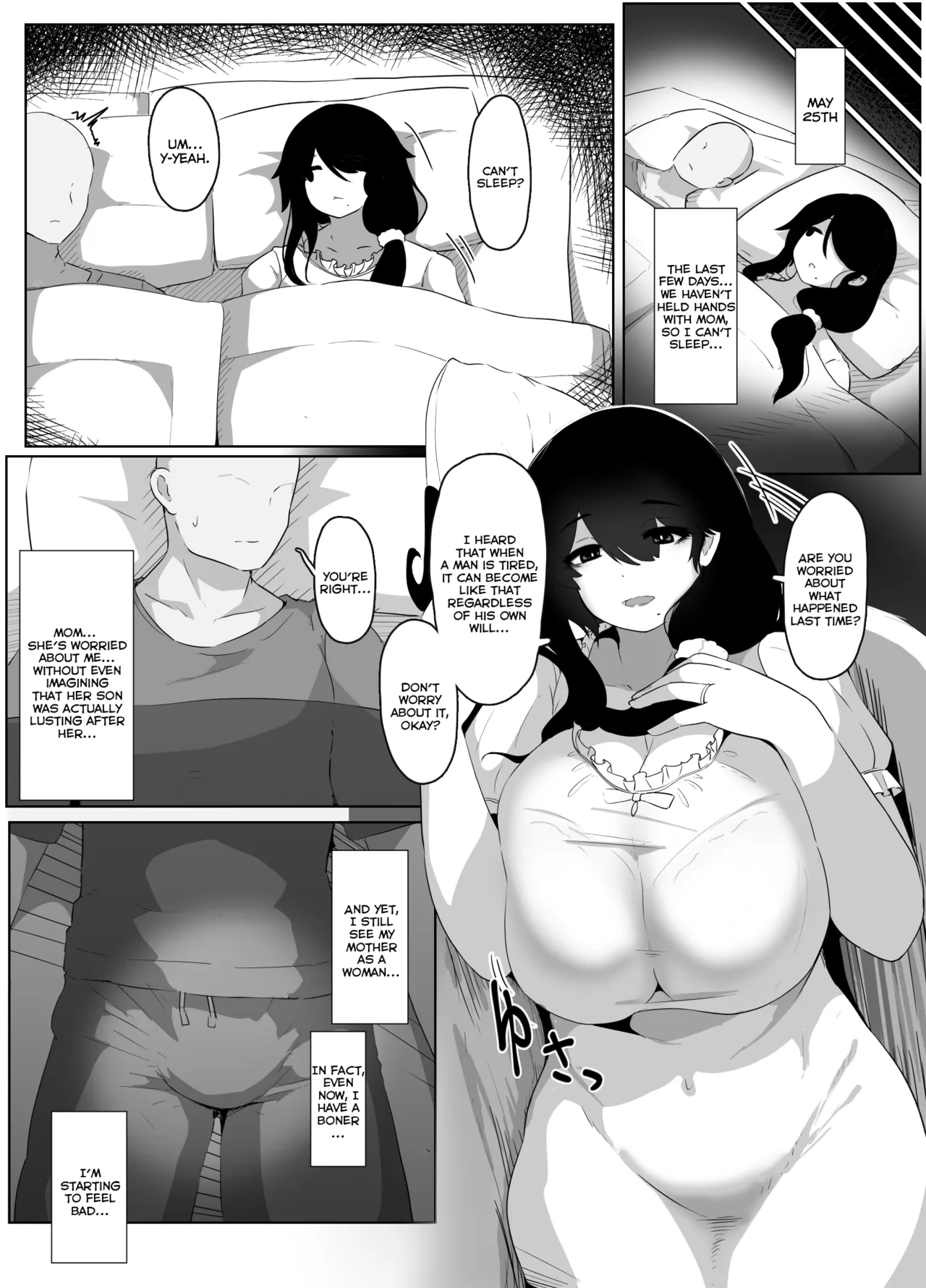 Oyasumi, Okaa-san I | Good Night, Mom I page 62 original parody - handjob milf hentai manga - read online free