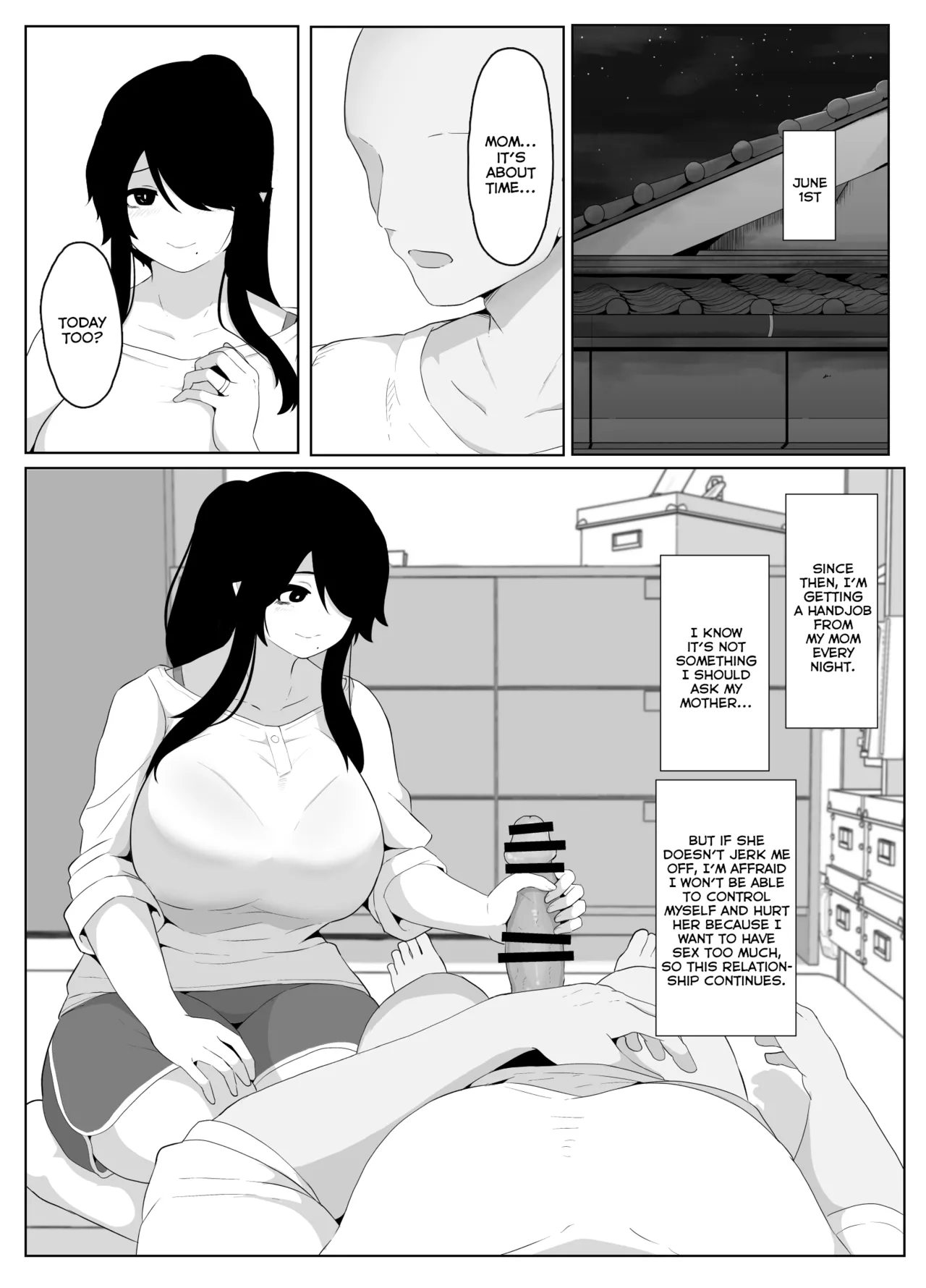 Oyasumi, Okaa-san I | Good Night, Mom I page 83 original parody - sole female sole male hentai manga - read online free