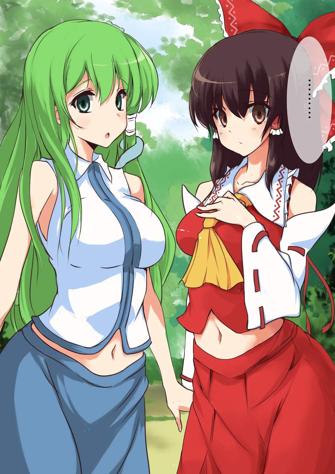 Touhou Saimin Inmakyou page 9 featuring sanae kochiya touhou project parody - mosaic censorship mind control hentai manga - read online free