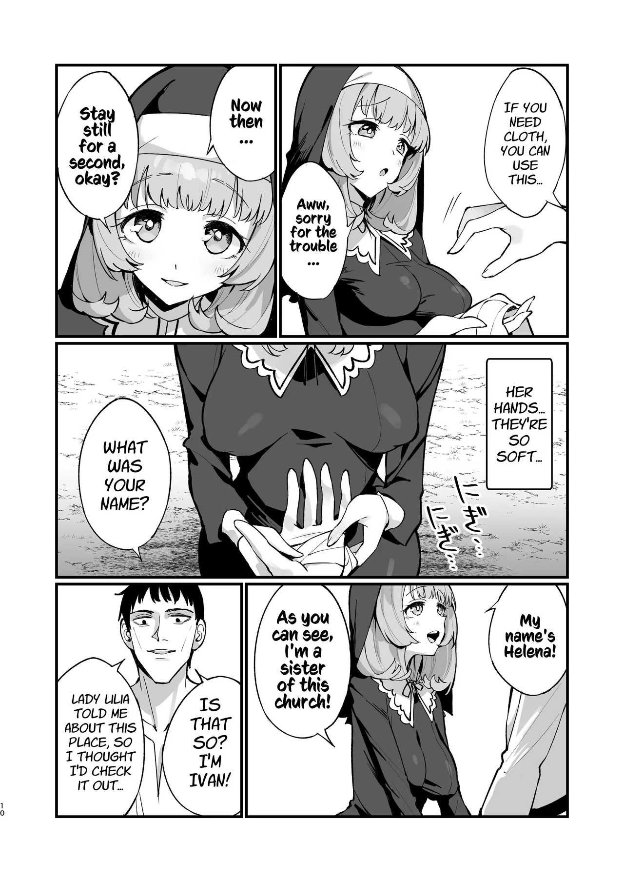 [Unahouse (Unacchi)] Sister Kanzen Haiboku. ~Muchi na Sister ga honnou de Hatsujo Koubi Surumade~ | A Sister's Absolute Defeat: Until an Innocent Nun Enters Heat and Indulges in Passionate Mating Sex [English] [Kusanuu] [Digital] page 10 original parody - sole female sole male hentai manga - read online free