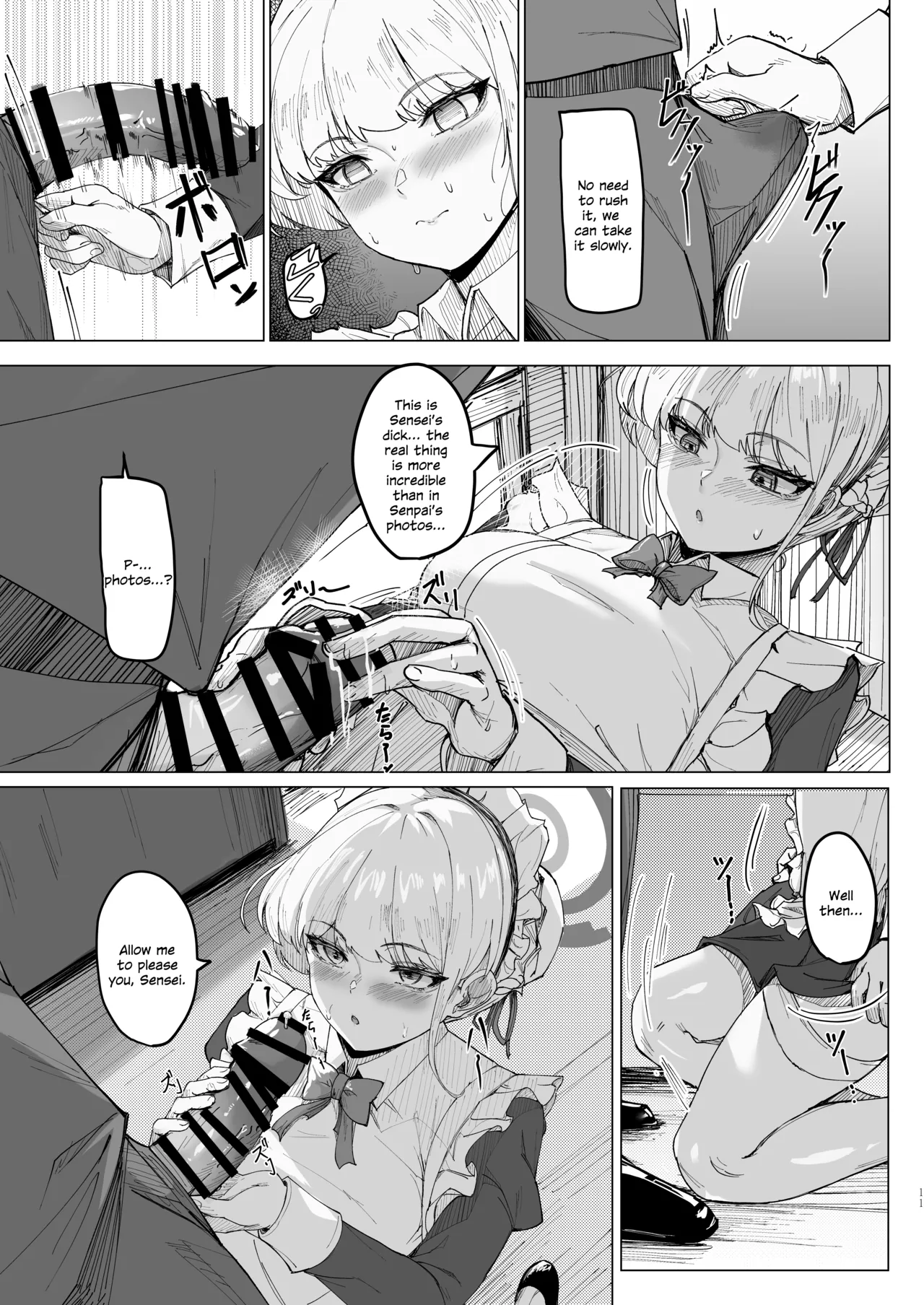 Secret Affection page 10 featuring sensei blue archive parody - maid kissing hentai manga - read online free