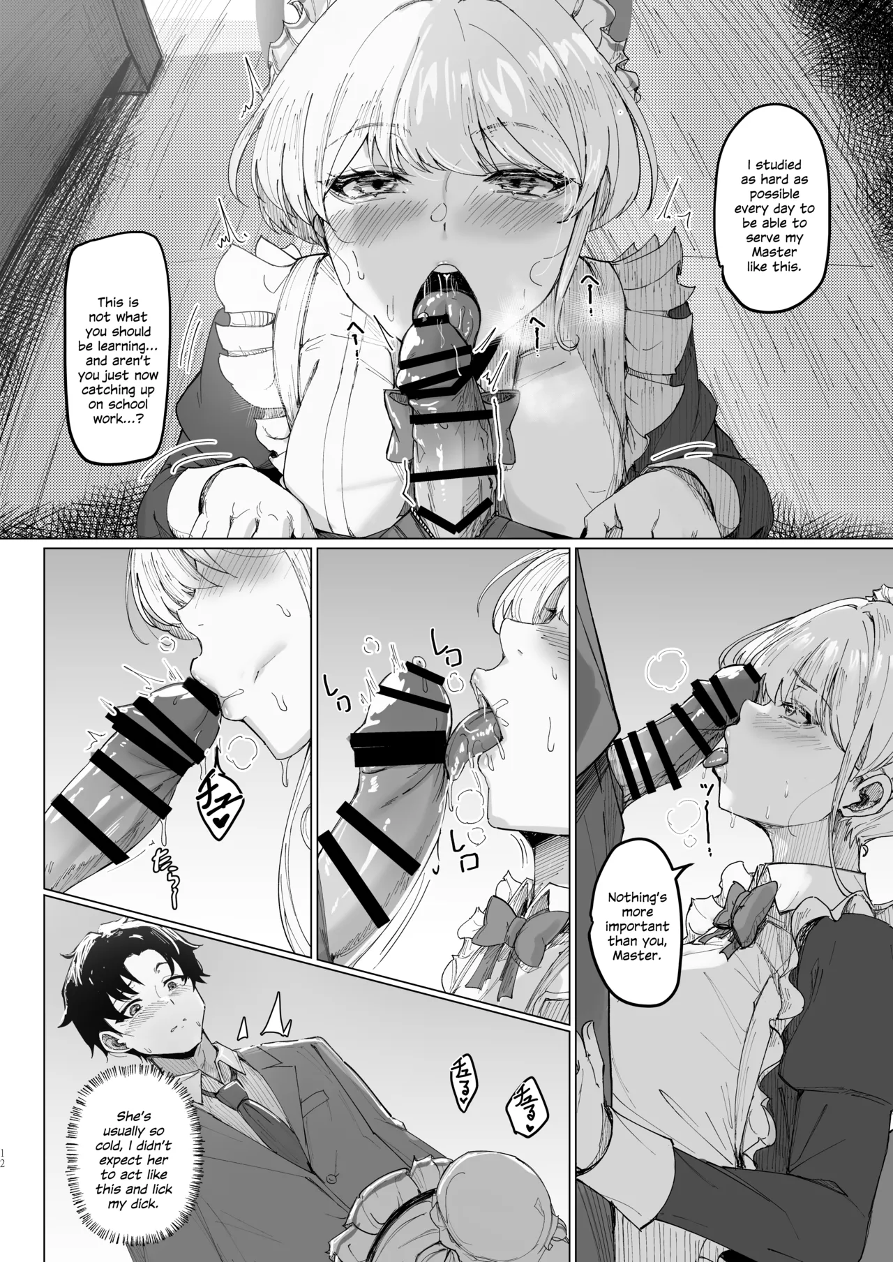 Secret Affection page 11 featuring sensei blue archive parody - maid kissing hentai manga - read online free