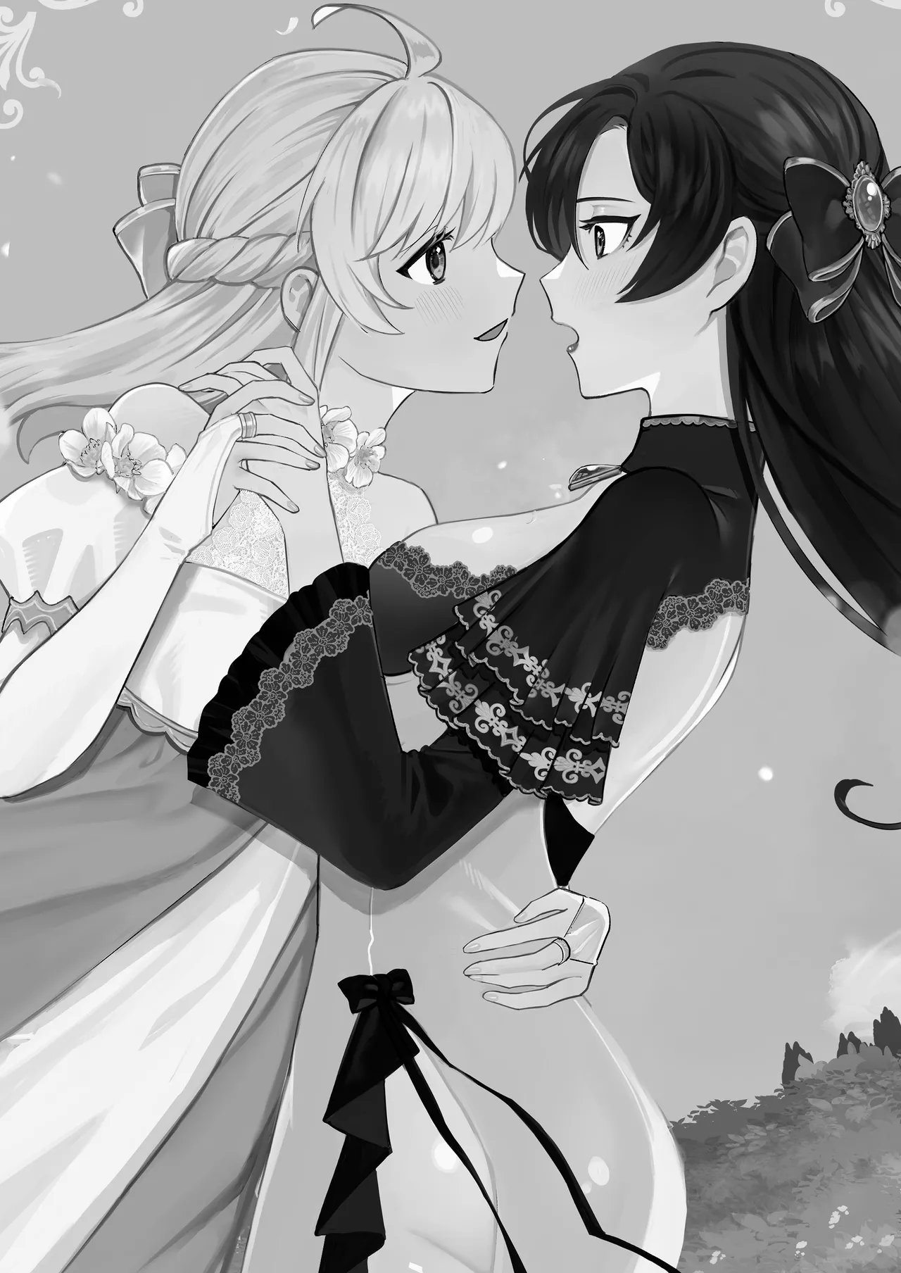 Danzai Route o Kaihi Shiyou to Shita Akuyaku Reijou wa Futanari Seijo no Imouto ni Dekiai Saremashita 2 page 33 original parody - sole female multi-work series hentai manga - read online free