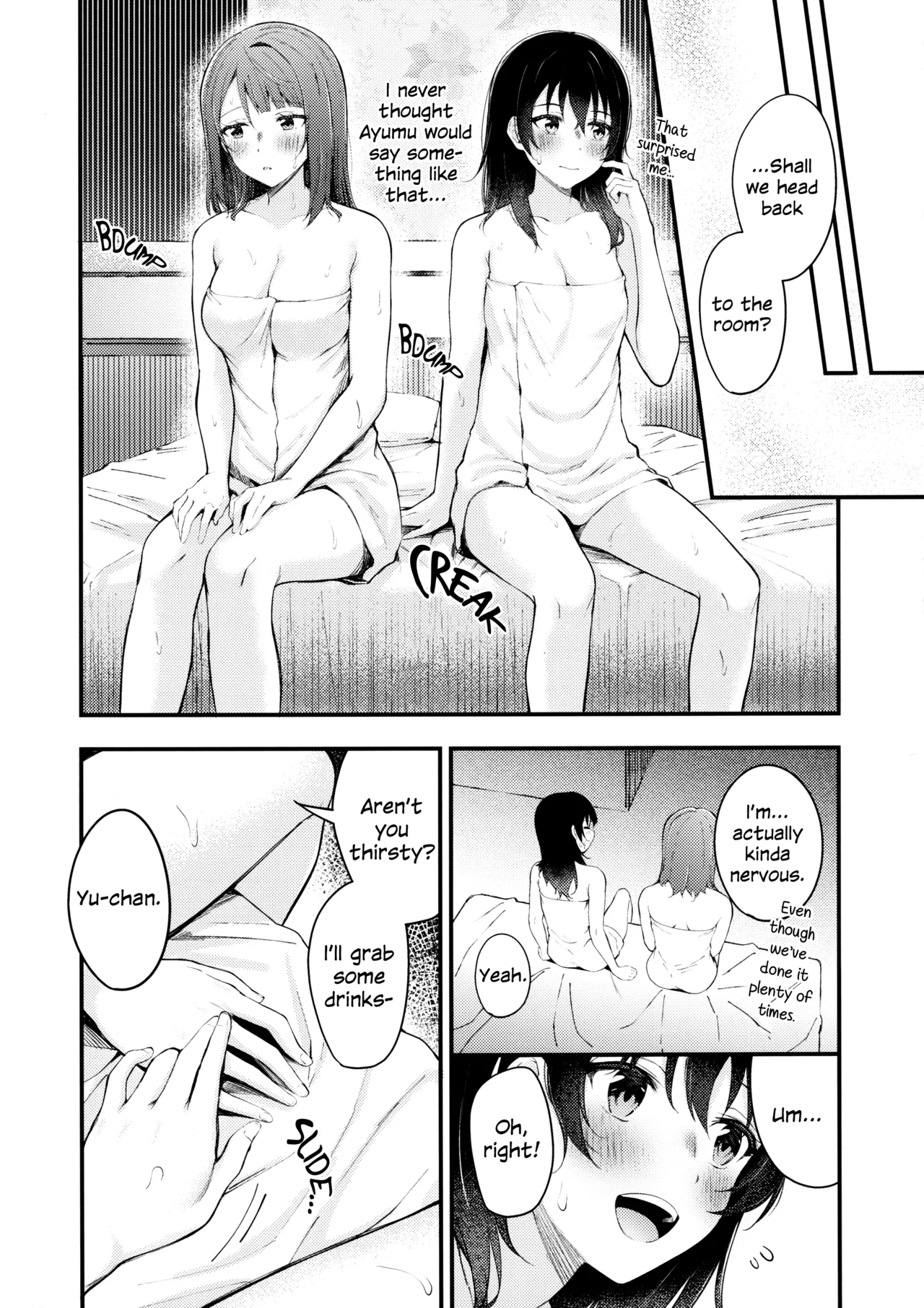 LoveHo ni Kita. | I Came to the Love Hotel. page 9 featuring ayumu uehara love live nijigasaki high school idol club parody - yuri kissing hentai manga - read online free