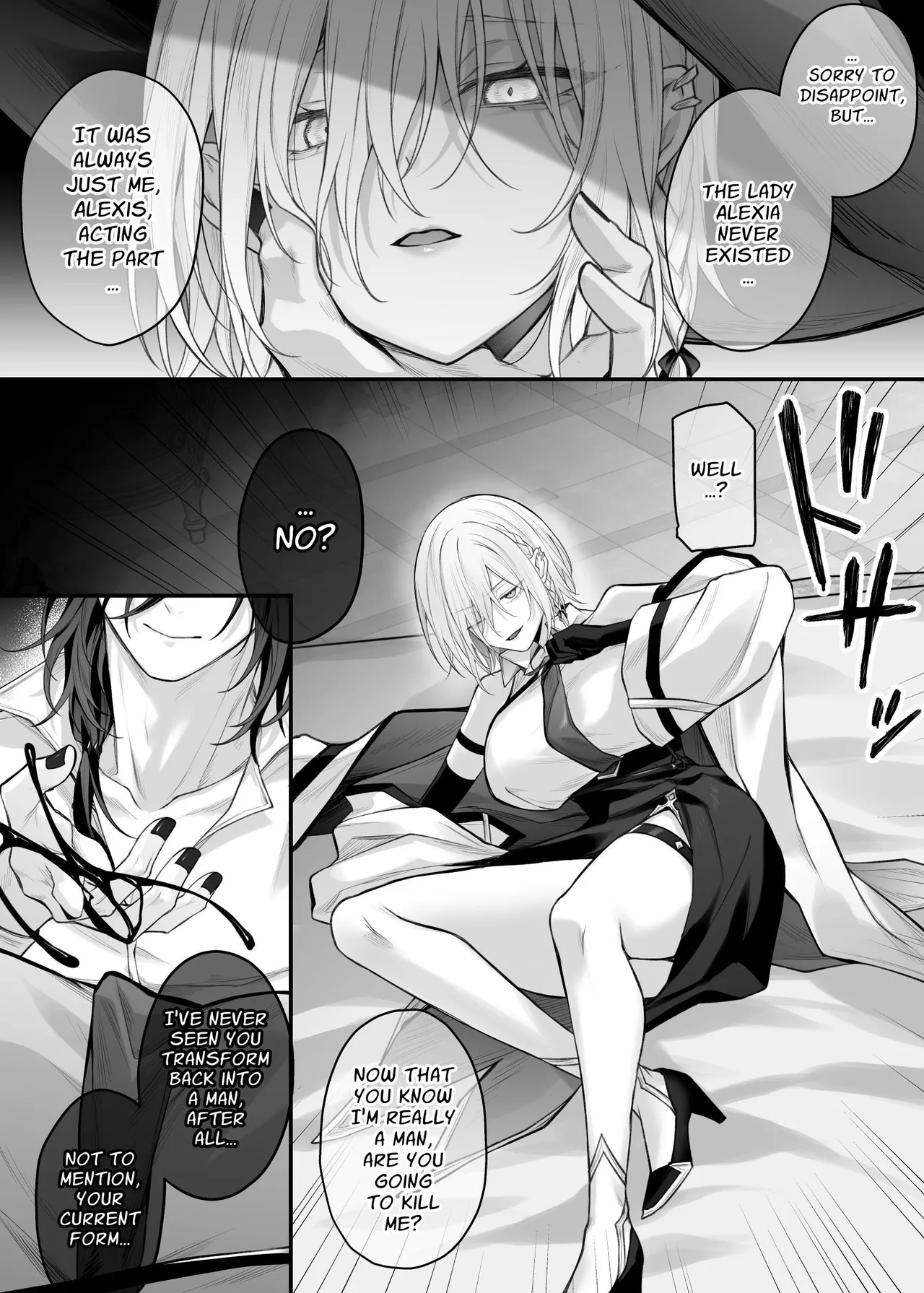 Juketsu no Majo Alexia wa Mou Otoko ni Modorenai | The Cursed Blood Witch Alexia Can Never Go Back to Being a Man page 9 original parody - nakadashi gloves hentai manga - read online free