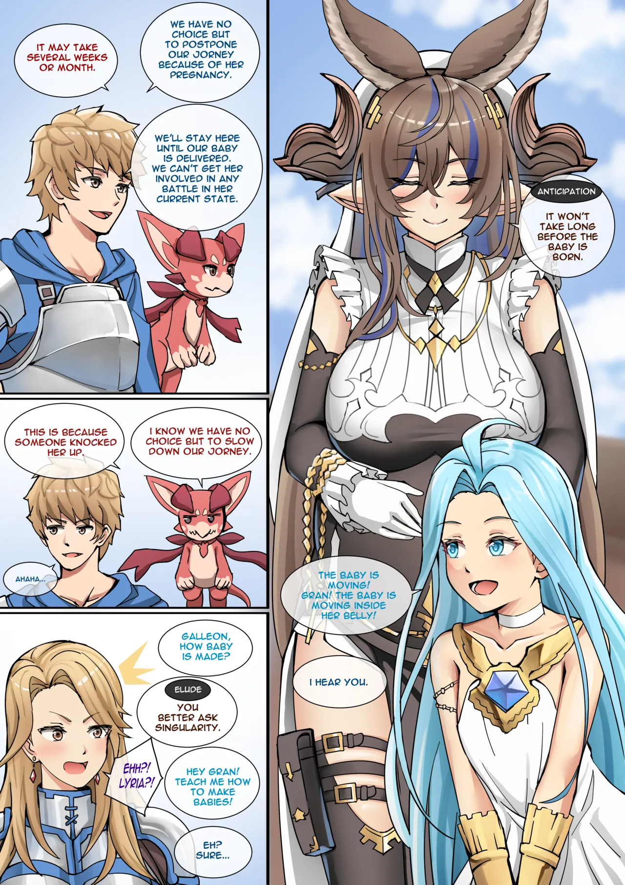 Earth Dragon Breeding Session page 22 featuring gran granblue fantasy parody - big breasts pregnant hentai manga - read online free