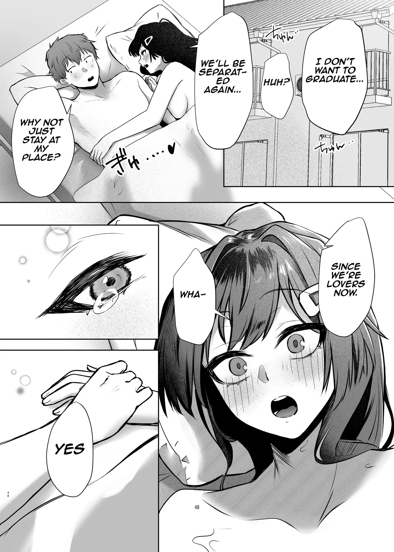 Osananajimi JK ga Dosukebe ni Seichou shita no de Sotsugyou Ichalove SEX suru Hanashi | The story of a childhood  friend who has grown up to be perverted, so they have graduation lovey-dovey sex page 49 original parody - sole female sole male hentai manga - read online free