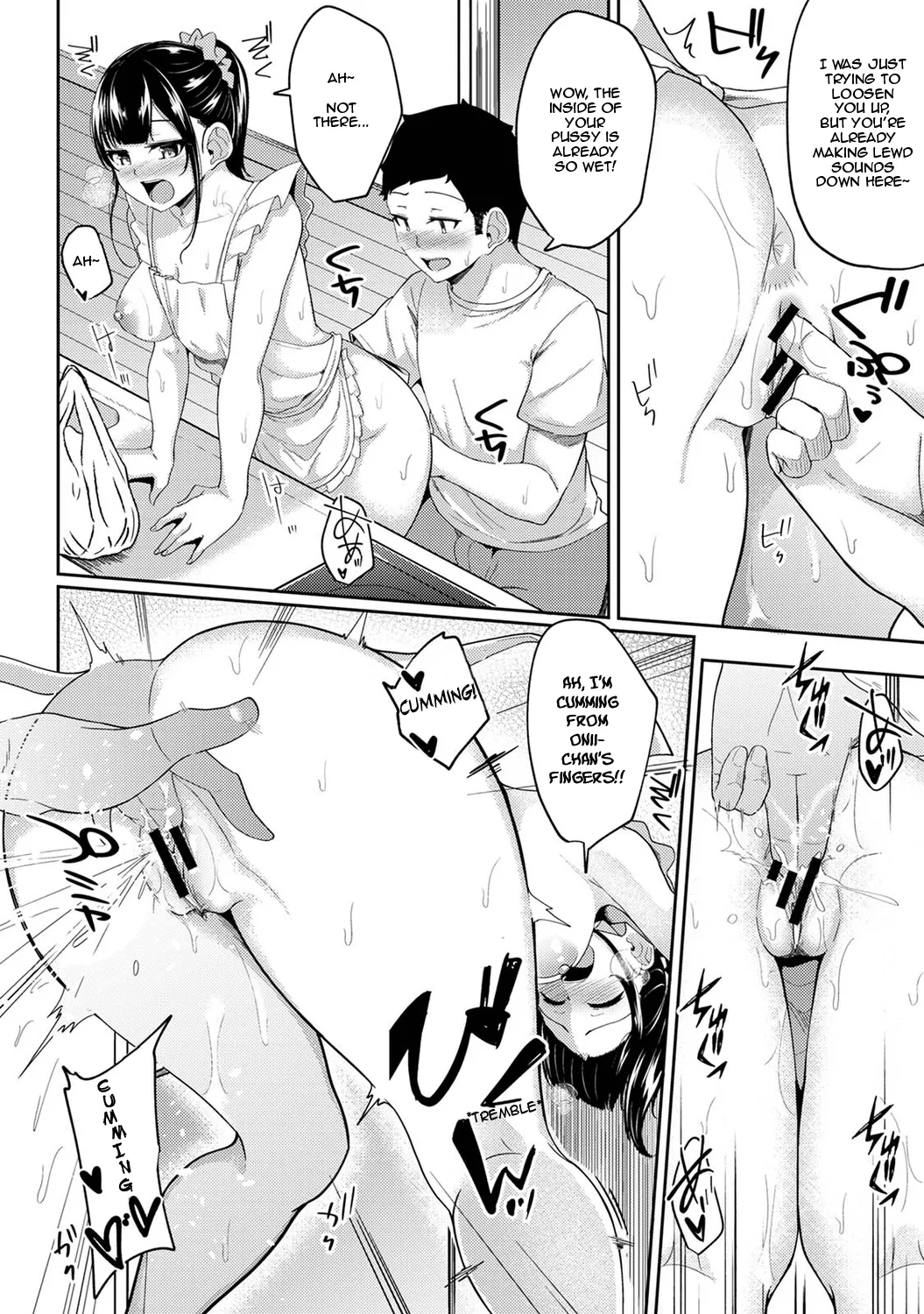 Asa Okitara Imouto ga Hadaka Apron Sugata datta node Hamete Mita | I Woke Up to my Naked Apron Sister and Tried Fucking Her Ch. 1-15 page 173 - squirting sweating hentai manga - read online free