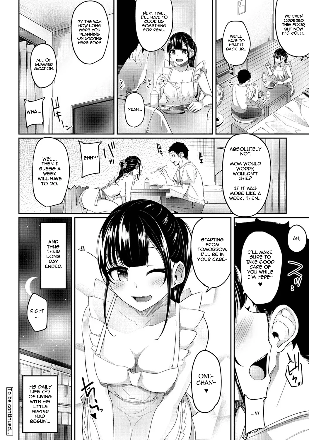 Asa Okitara Imouto ga Hadaka Apron Sugata datta node Hamete Mita | I Woke Up to my Naked Apron Sister and Tried Fucking Her Ch. 1-15 page 193 - squirting sweating hentai manga - read online free