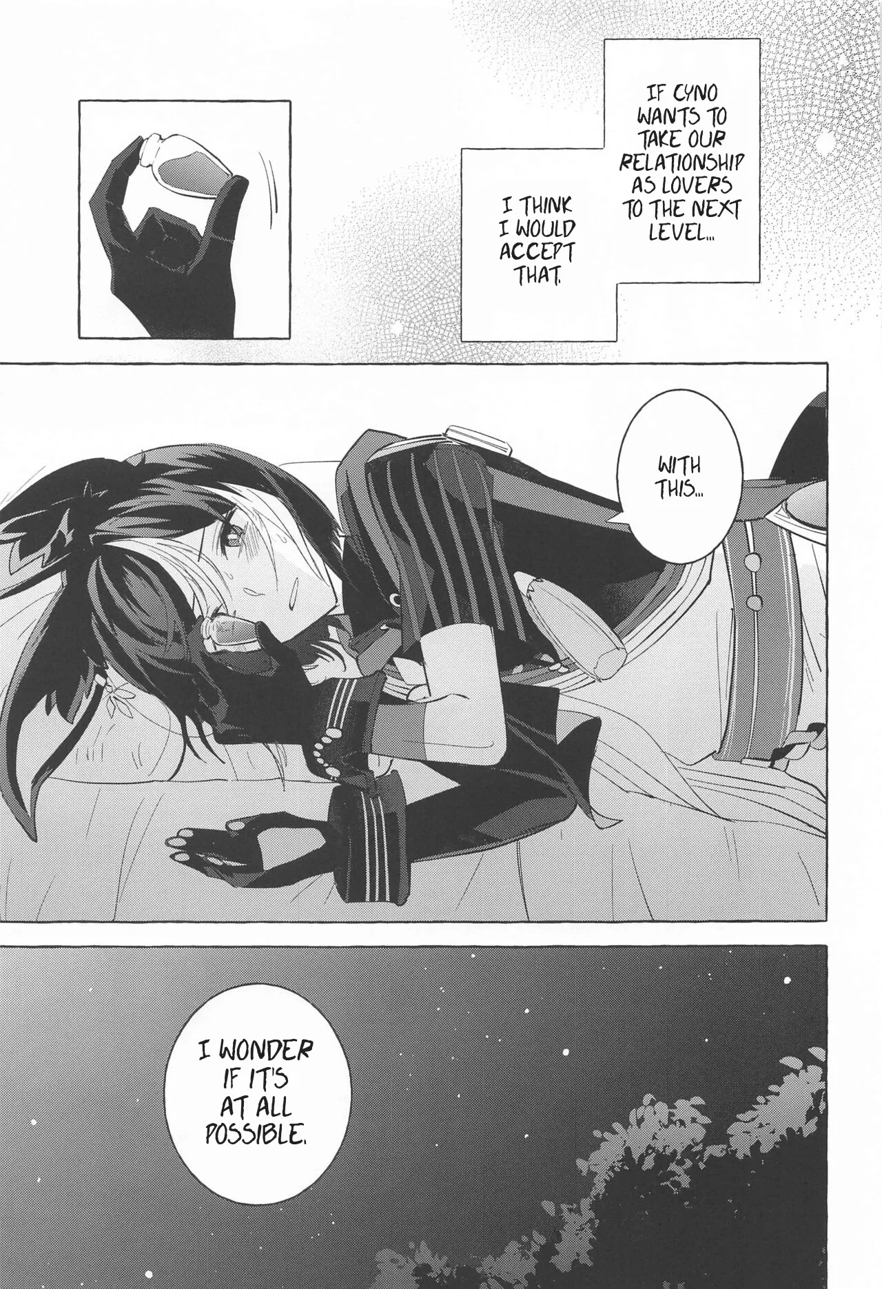 Shinju ni Yureru Buranko | Swimming in Pearlescent page 16 featuring tighnari genshin impact parody - rough translation kemonomimi hentai manga - read online free