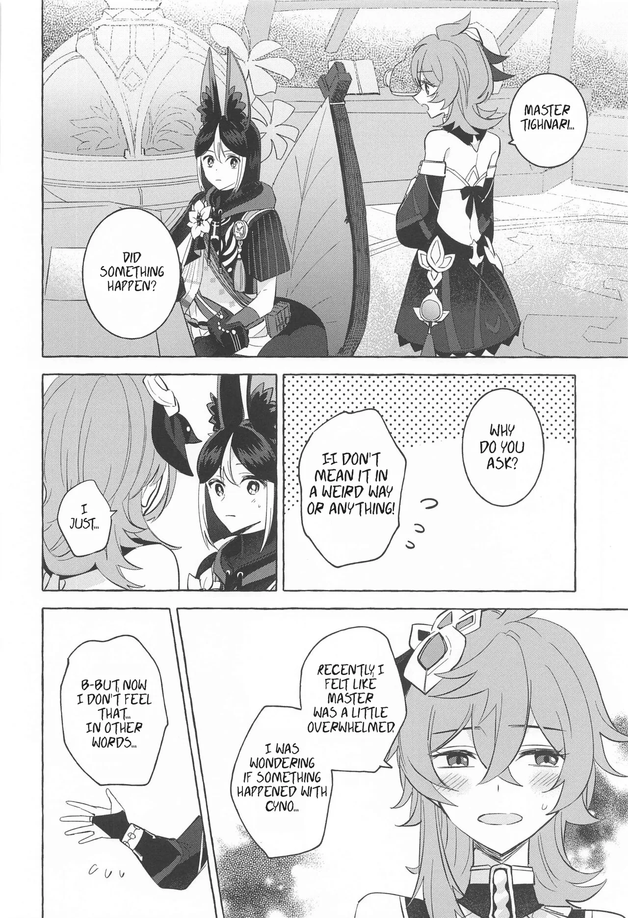 Shinju ni Yureru Buranko | Swimming in Pearlescent page 9 featuring tighnari genshin impact parody - rough translation kemonomimi hentai manga - read online free