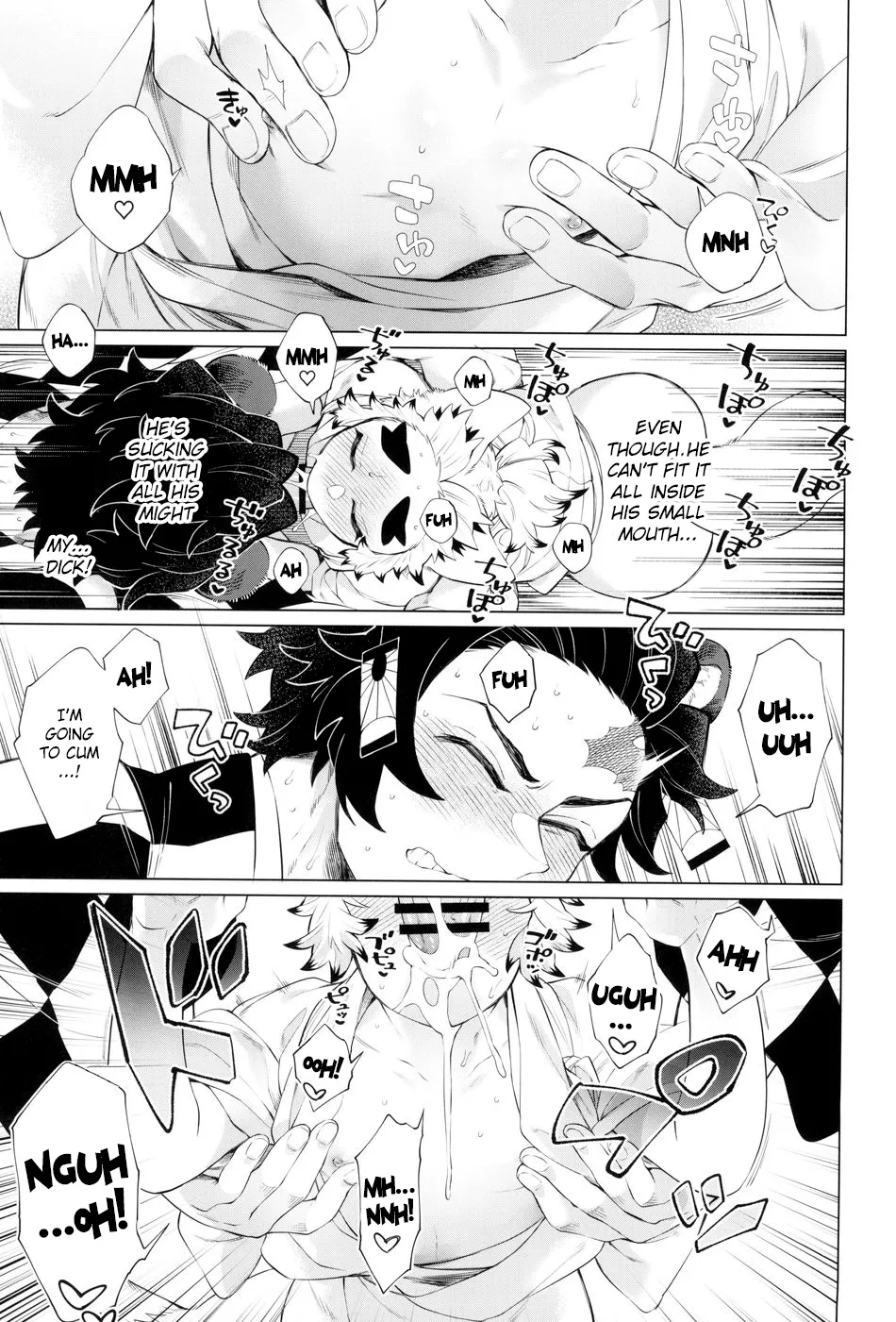 [Mekao (Den Meka)] Tanjirou-san Kodomo Atsukai Shinaide Kudasai | Tanjirou-san, Please Don't Treat Me Like a Child (Kimetsu no Yaiba) [English] {Chin²} page 35 featuring tanjirou kamado kimetsu no yaiba parody - fox boy kimono hentai manga - read online free