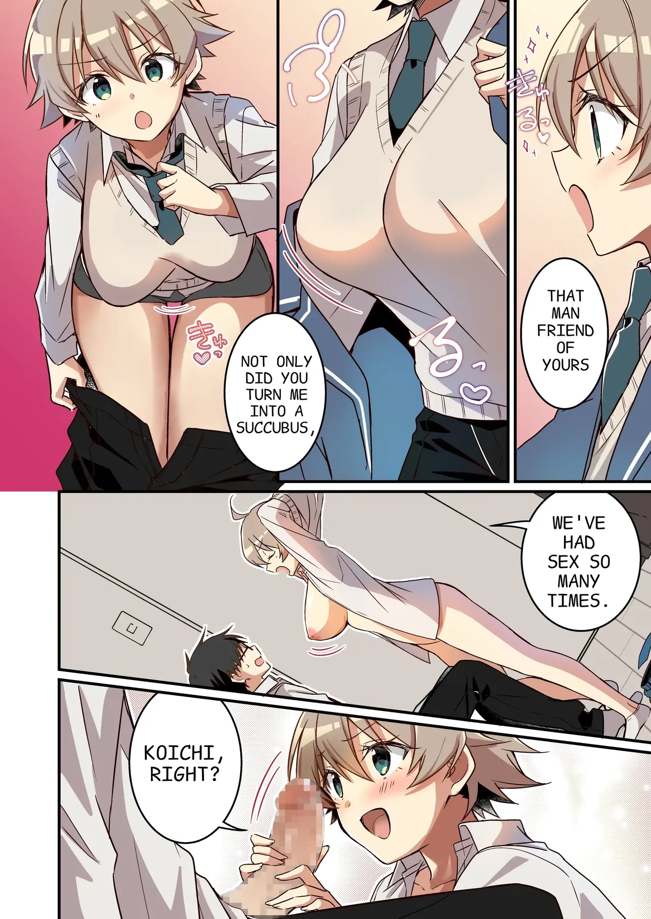 [TSF no F (NOMU)] Shoukan Sareta Succubus ga Boku da Nante Kiitenain desu kedo (Heart) | I didn't hear that I was the summoned succubus (heart) [English] page 30 original parody - schoolgirl uniform demon girl hentai manga - read online free