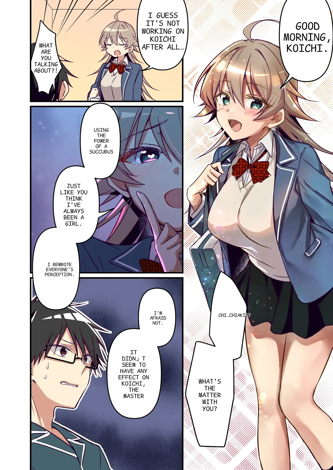 [TSF no F (NOMU)] Shoukan Sareta Succubus ga Boku da Nante Kiitenain desu kedo (Heart) | I didn't hear that I was the summoned succubus (heart) [English] page 36 original parody - sole female sole male hentai manga - read online free