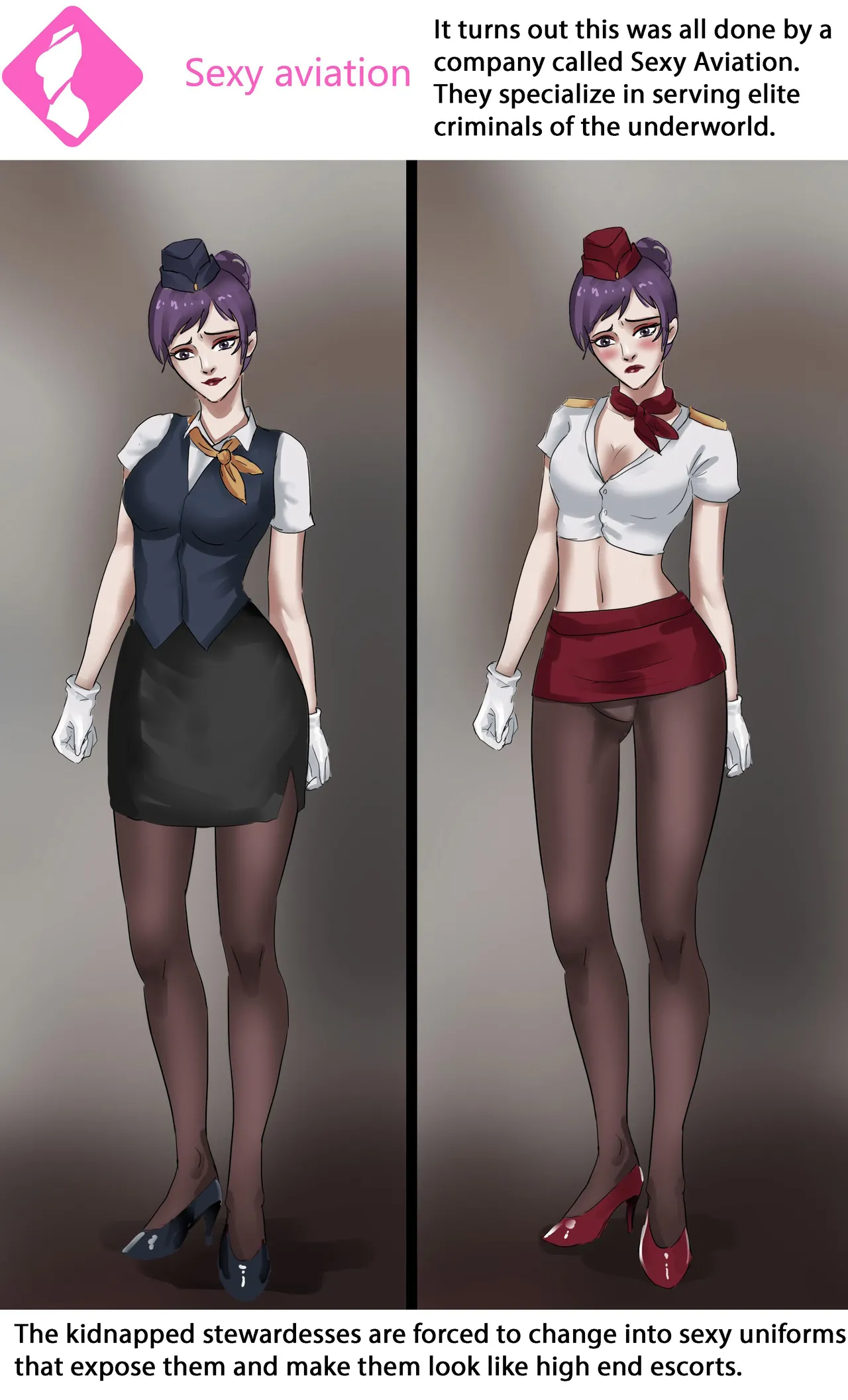 Stewardess 1-2 page 21 original parody - gag bondage hentai manga - read online free