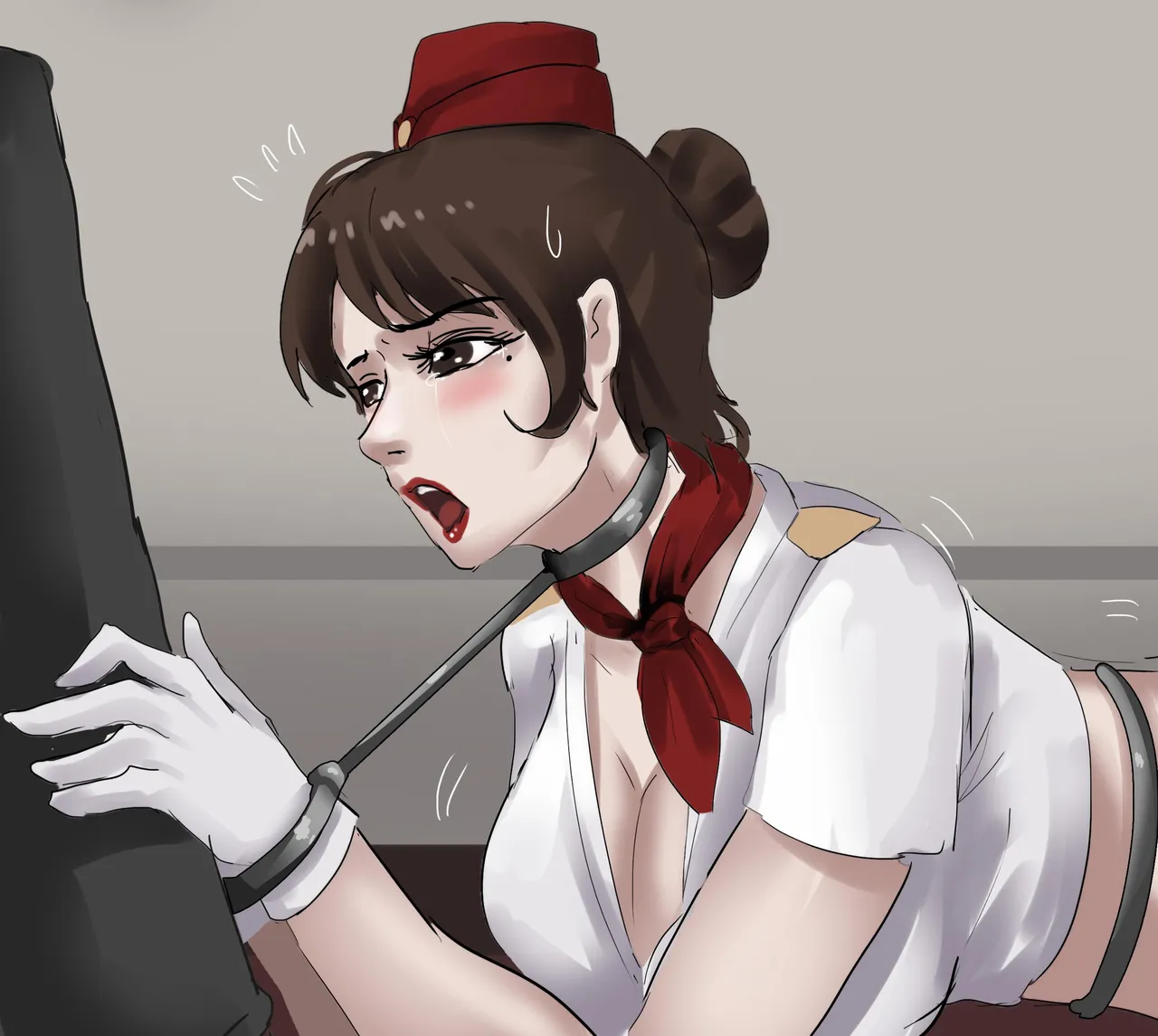 Stewardess 1-2 page 42 original parody - gloves pantyhose hentai manga - read online free