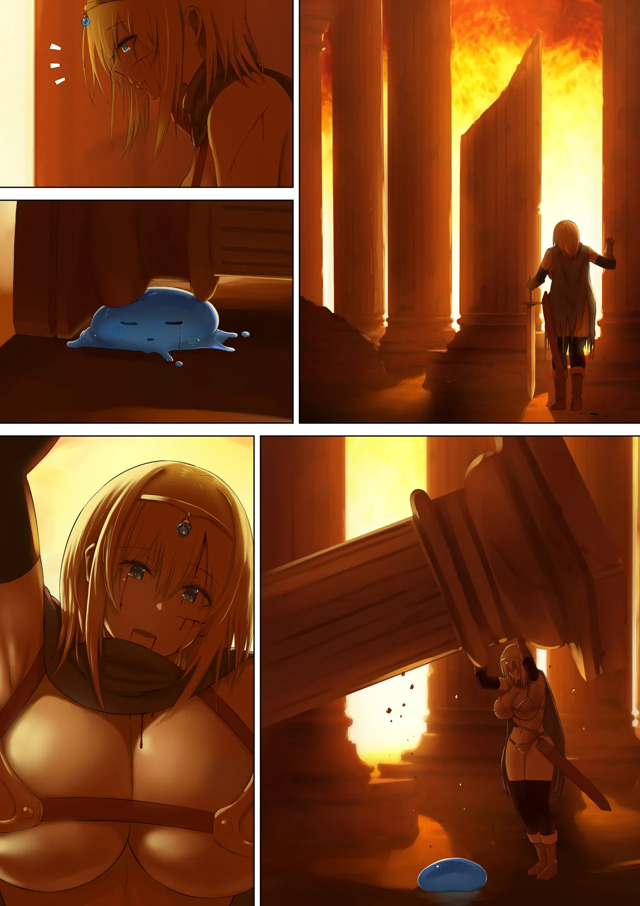 Yuusha to Slime no Kyousei page 96 original parody - sole female full color hentai manga - read online free