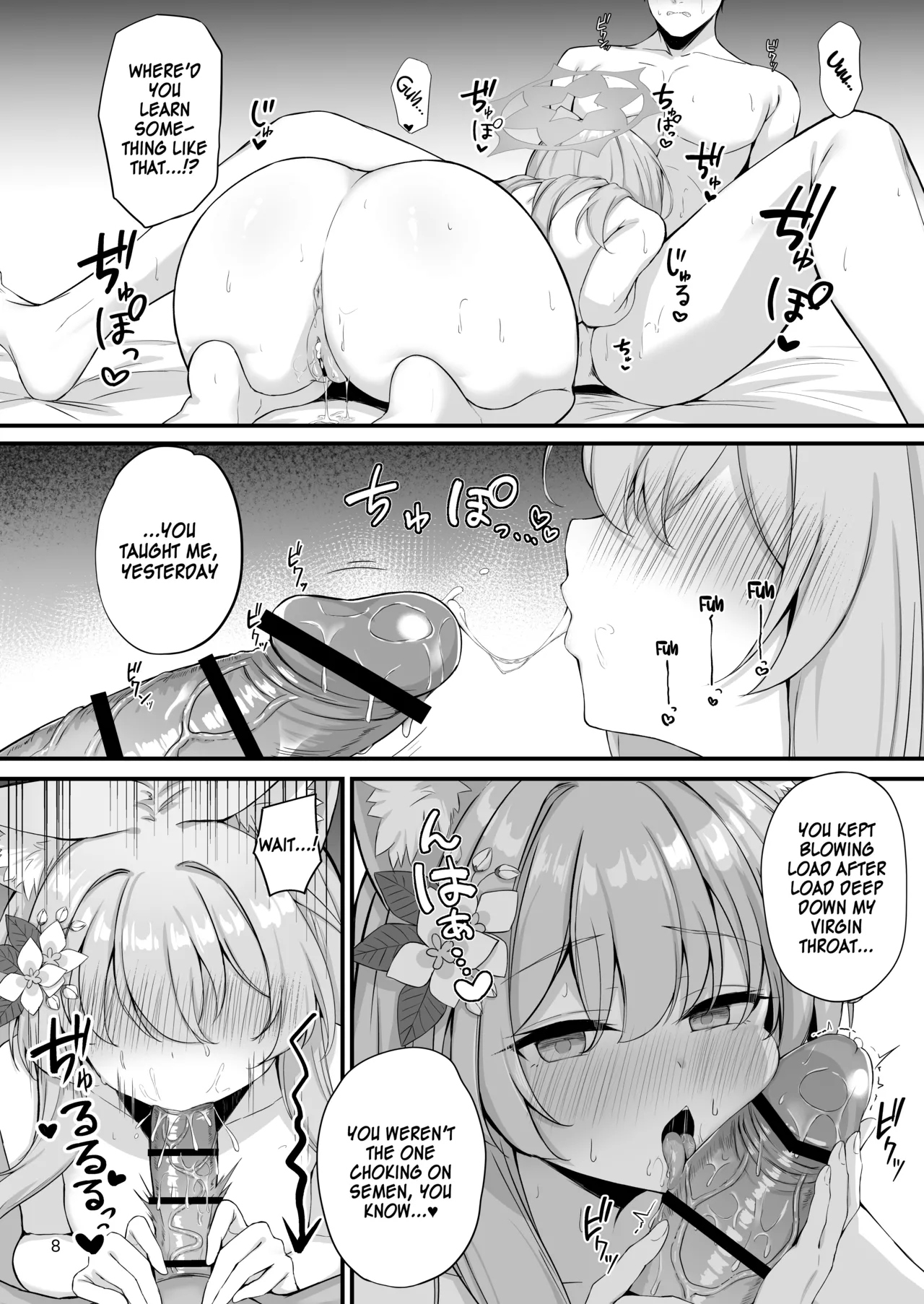 Asa Chun Mari!? | Mari Morning Delight!? page 9 featuring mari iochi blue archive parody - sole female sole male hentai manga - read online free