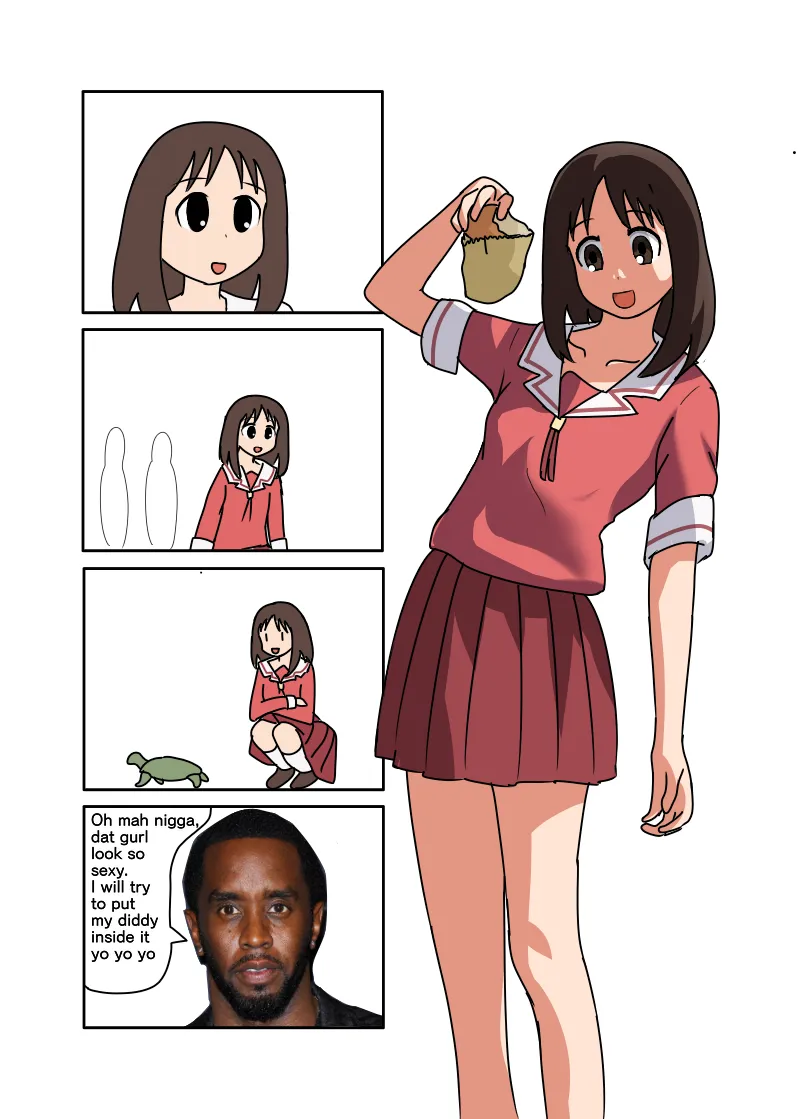 Azumanga Ngentot P Diddy Special page 17 featuring osaka azumanga daioh parody - big penis bikini hentai manga - read online free