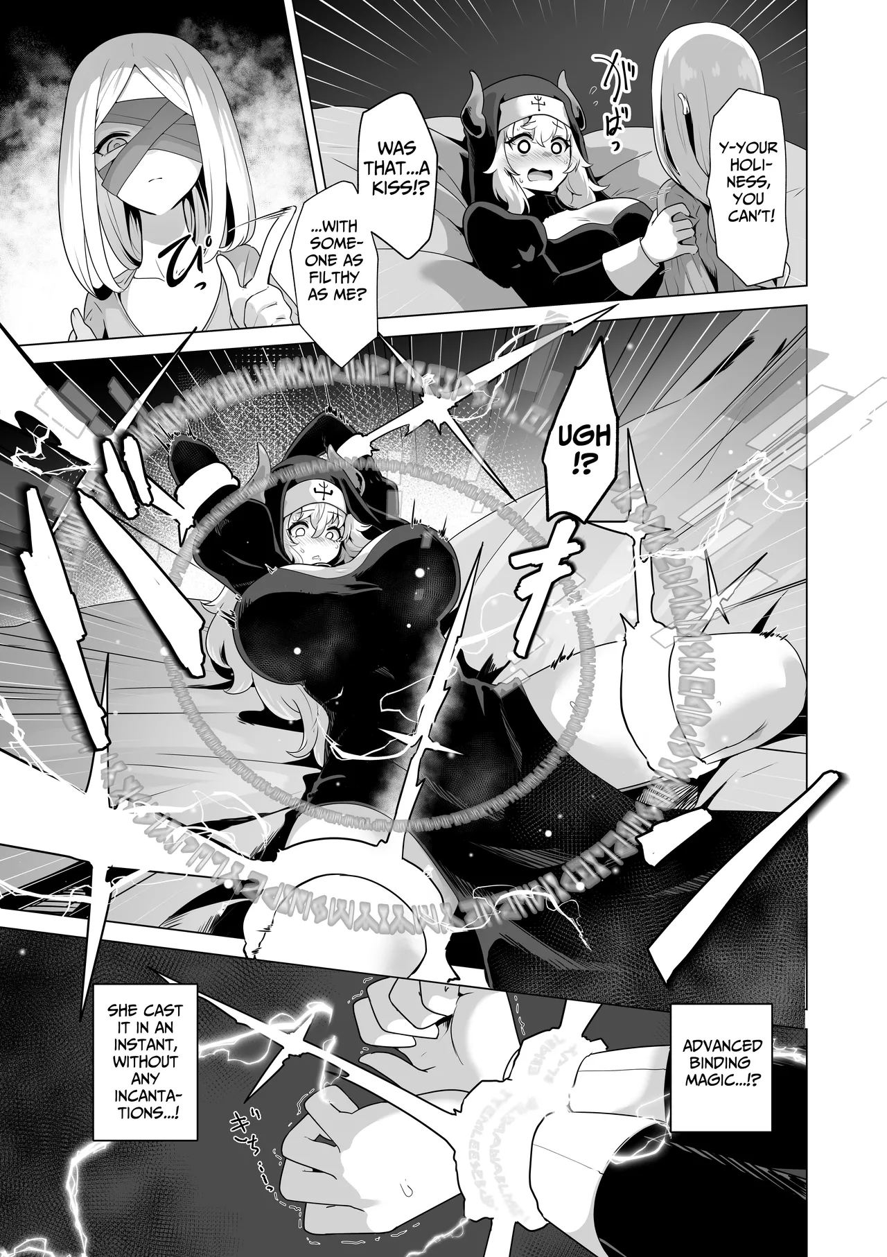 Sono Karada de Sister wa Muri desho | No Way She's A Nun With THAT Bod page 19 original parody - squirting futanari hentai manga - read online free