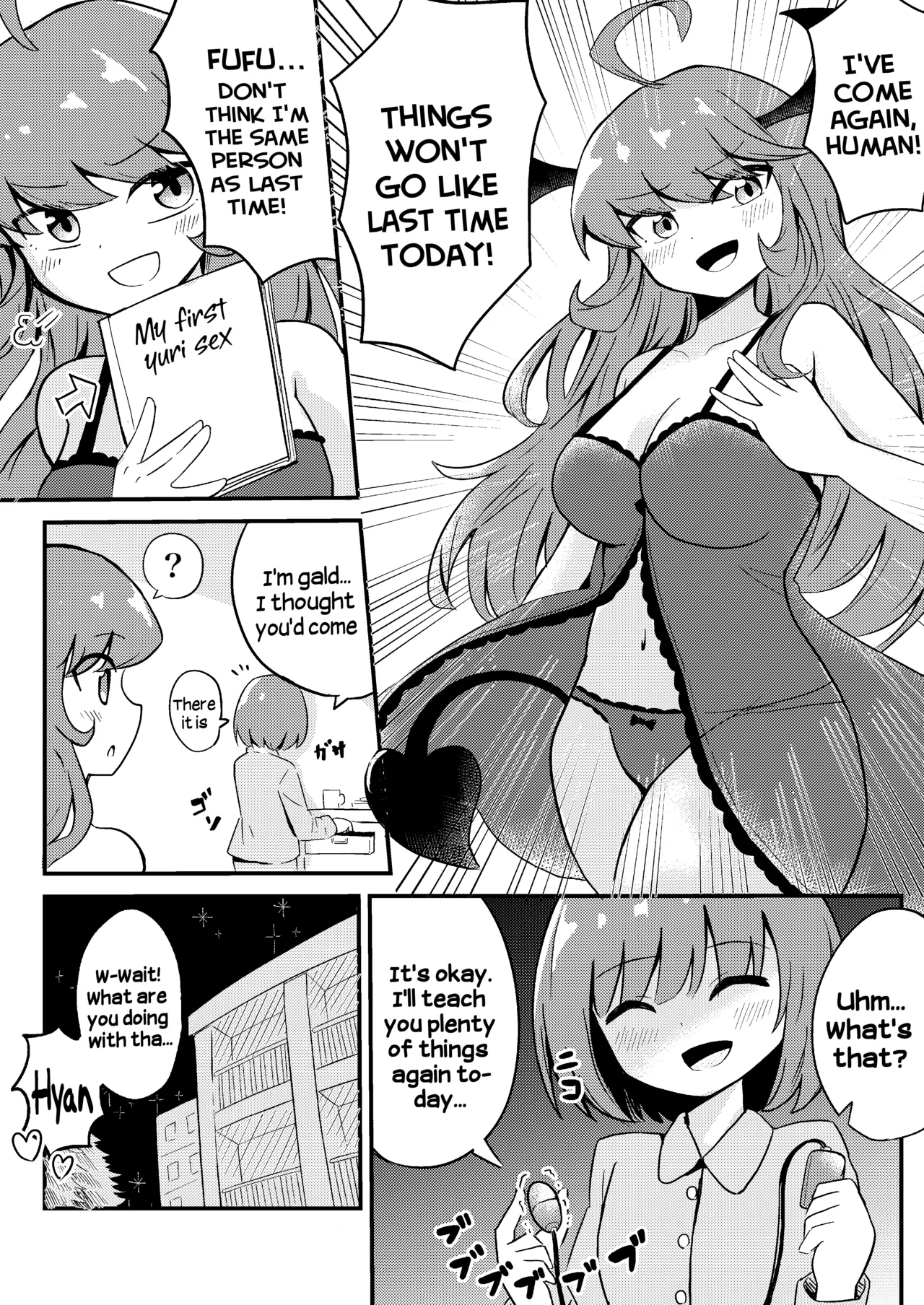 Ubu na Succubus Wakarase Yuri Ecchi | Teaching the Inexperienced Succubus a Lesson with Yuri Sex page 26 original parody - yuri females only hentai manga - read online free