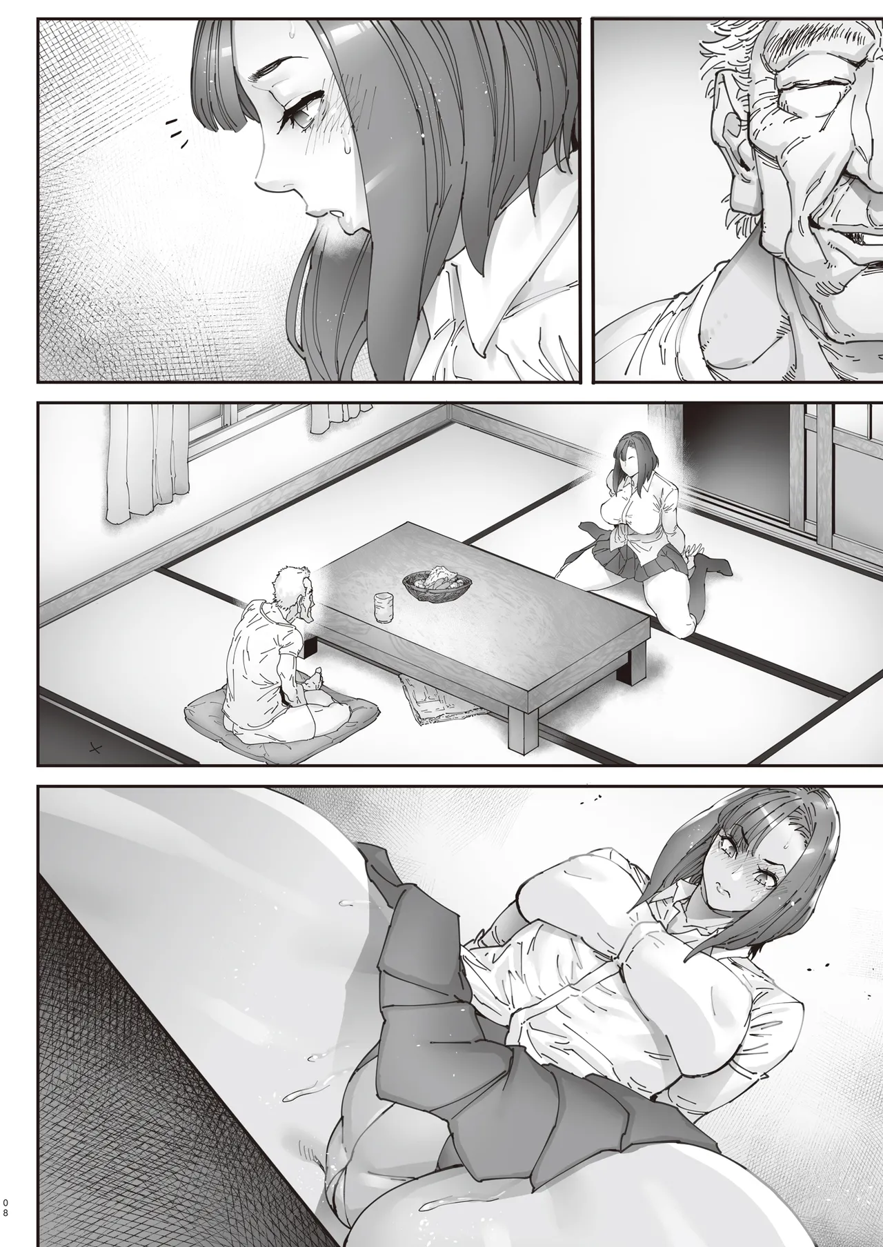 Zoku - Kaigo Beit de Roujin no Gouin na Yokkyuu to Okane no Mae ni Chitai o Sarasu JK page 63 original parody - big penis big areolae hentai manga - read online free