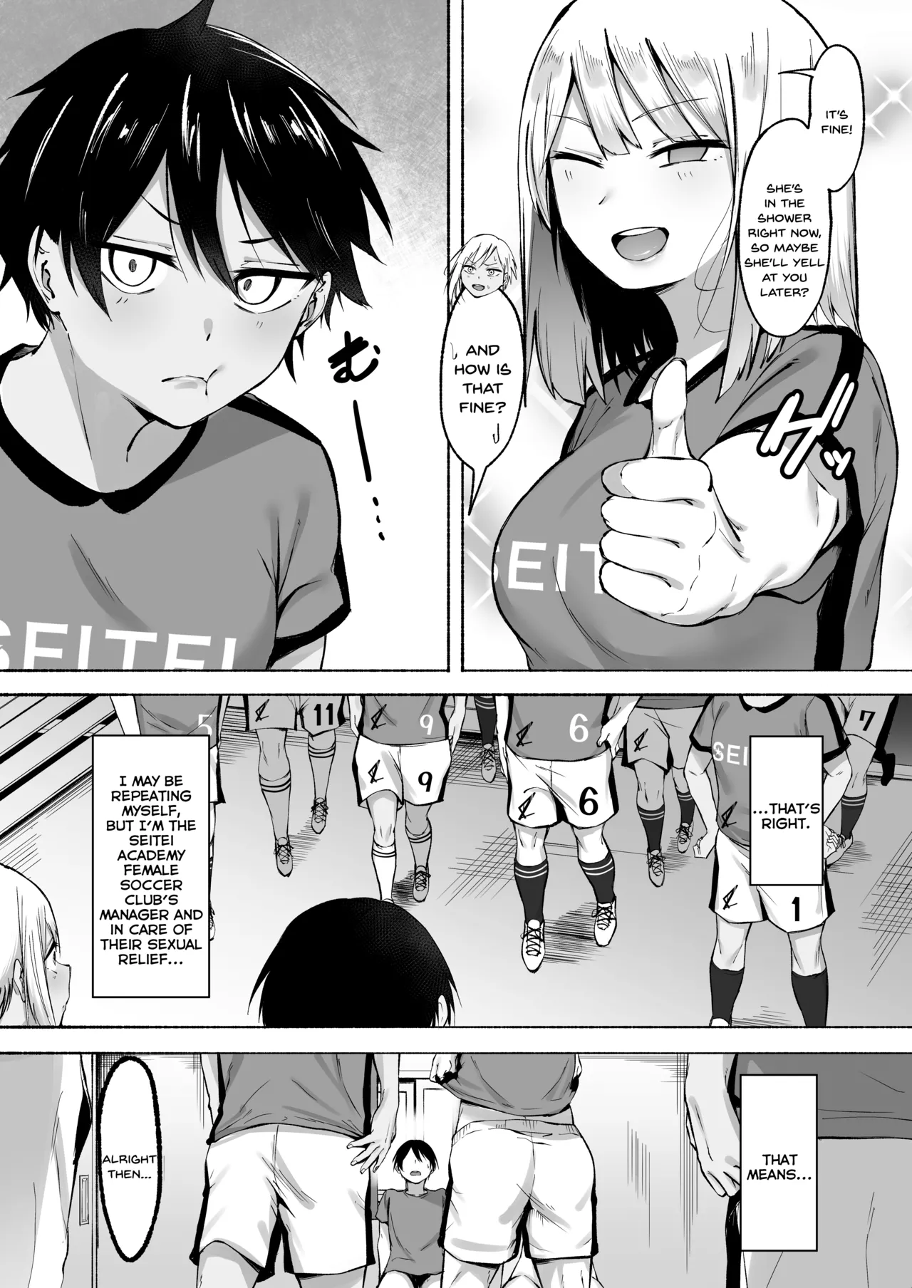 Seitei Gakuen Soccer-bu no Nichijou Zenpen page 24 original parody - sole male nakadashi hentai manga - read online free
