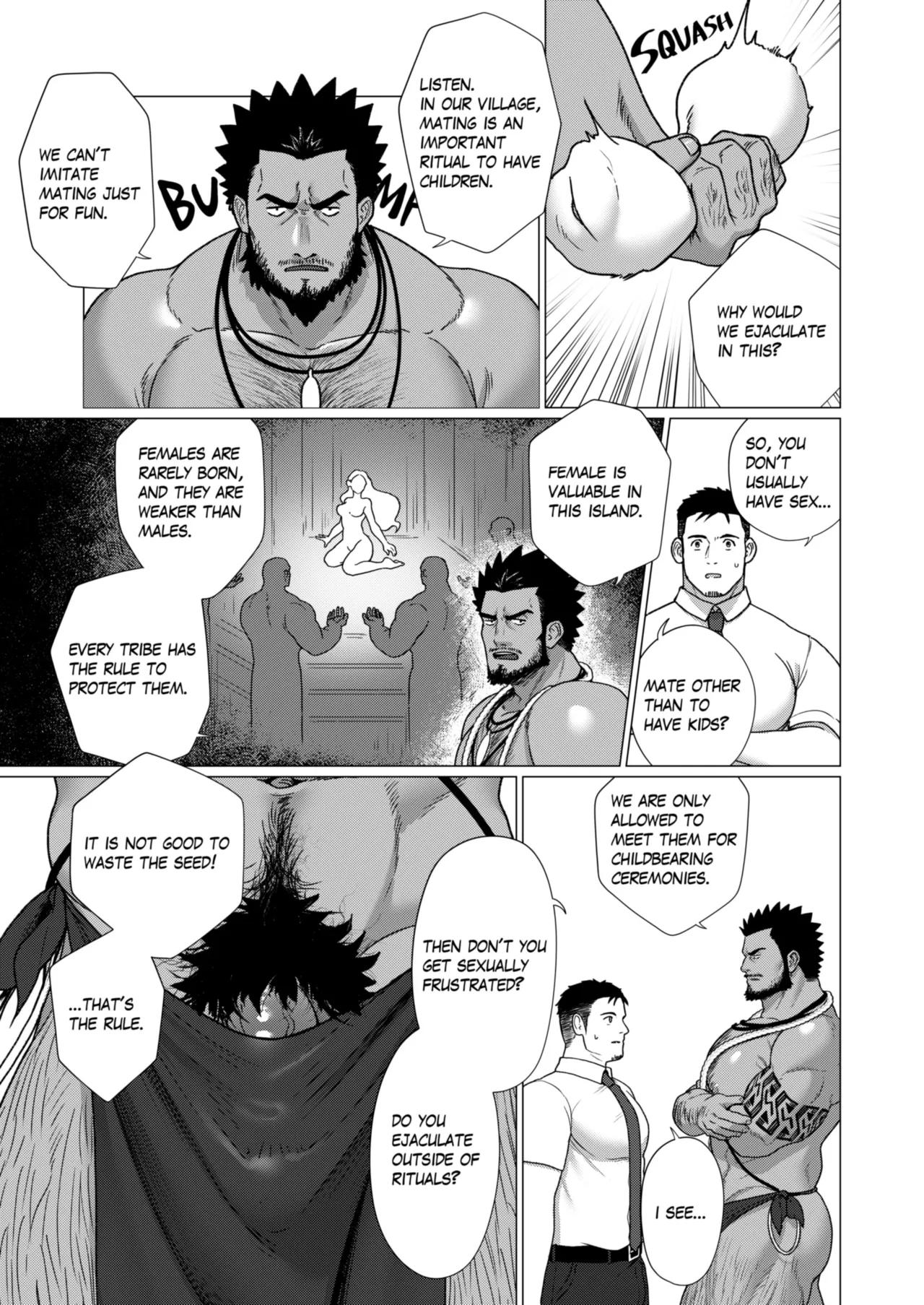 Men of the Tribal Village 1 page 10 original parody - onahole masturbation hentai manga - read online free