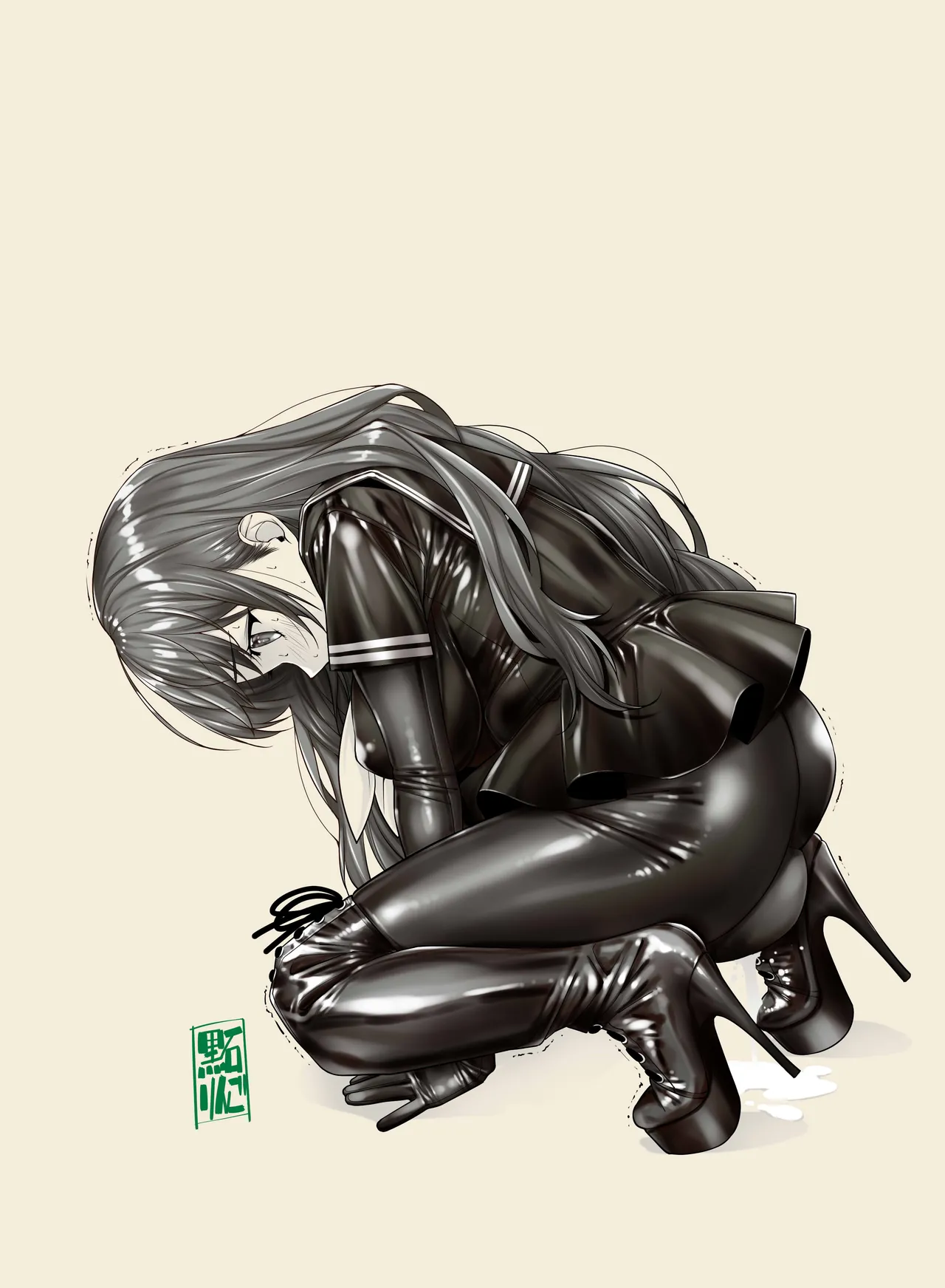 Tekateka seifuku omorashi gakuin page 33 original parody - thigh high boots schoolgirl uniform hentai manga - read online free