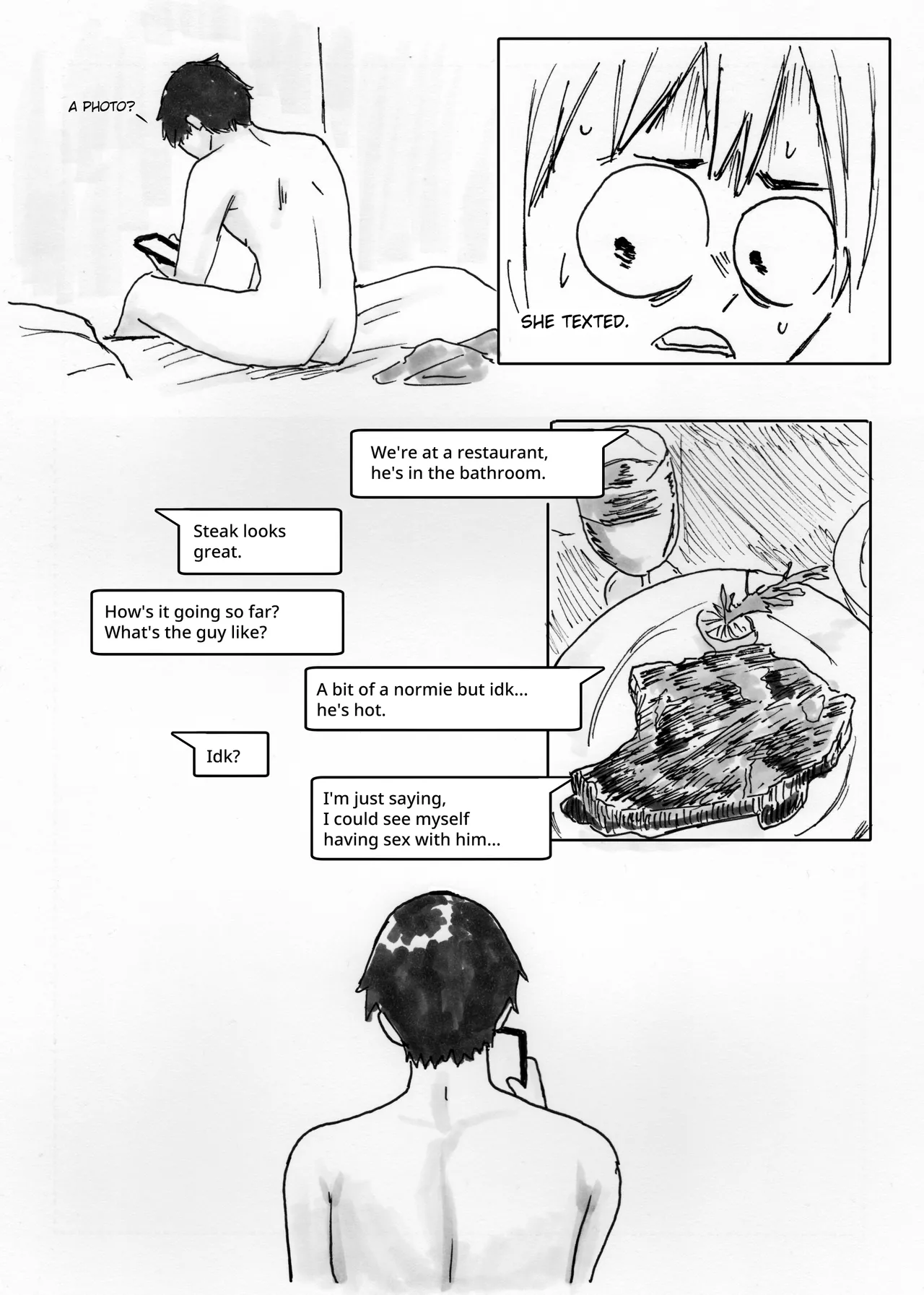 NTR Phone - Cathryn Special page 18 original parody - big breasts netorare hentai manga - read online free