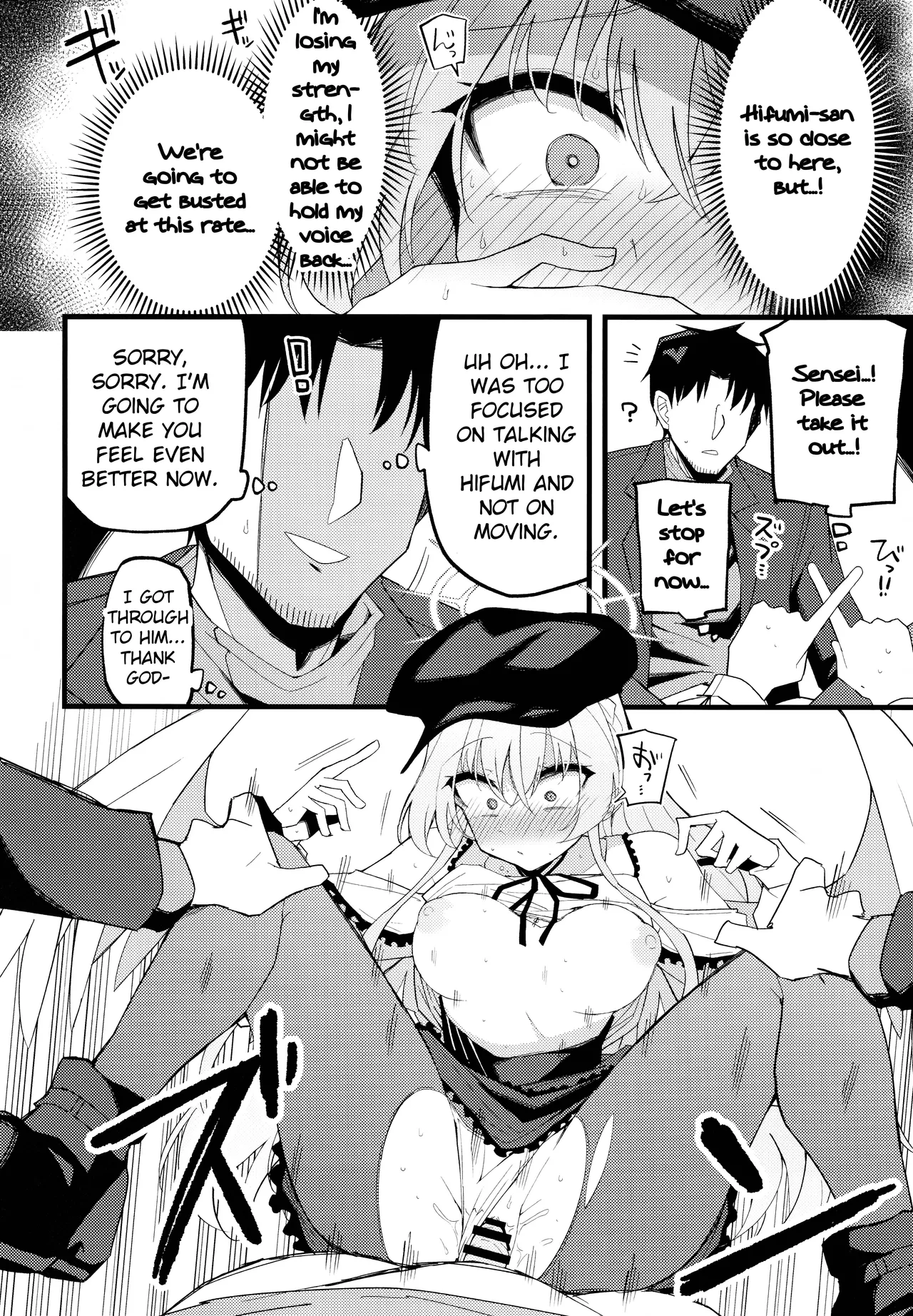 Konna Oshinobi Date… Kiitemasen! | This is not the secret date... that I was talking about! page 19 featuring sensei blue archive parody - sole female sole male hentai manga - read online free