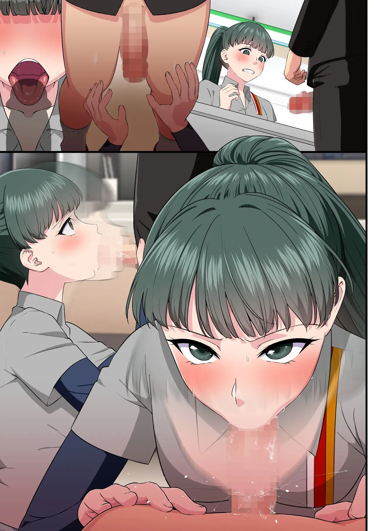 Kuso na Onna Joushi mo Konbini Tenin mo Motokano mo Zenin Netoru! Toaru Kaihen Douga no Chikara de Ore o Shita ni Miru Kuso Onna-domo ni Dopyu Dopyu Namahame Fukushuu page 35 original parody - nakadashi full color hentai manga - read online free