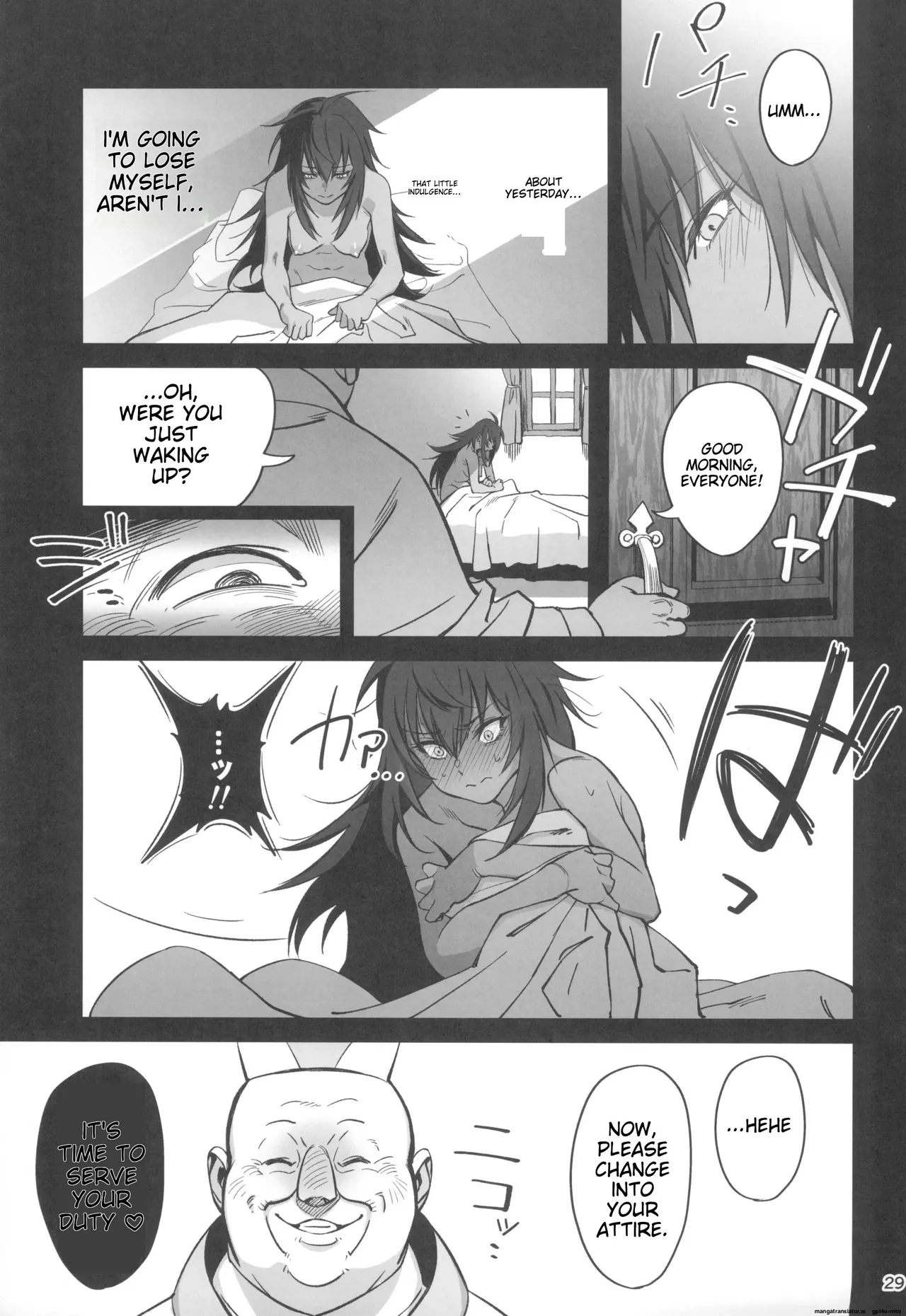 Mori o Mamoru Ookami Shoujo ga Inkou Shisai ni NTRreta Hanashi page 29 original parody - nun garter belt hentai manga - read online free