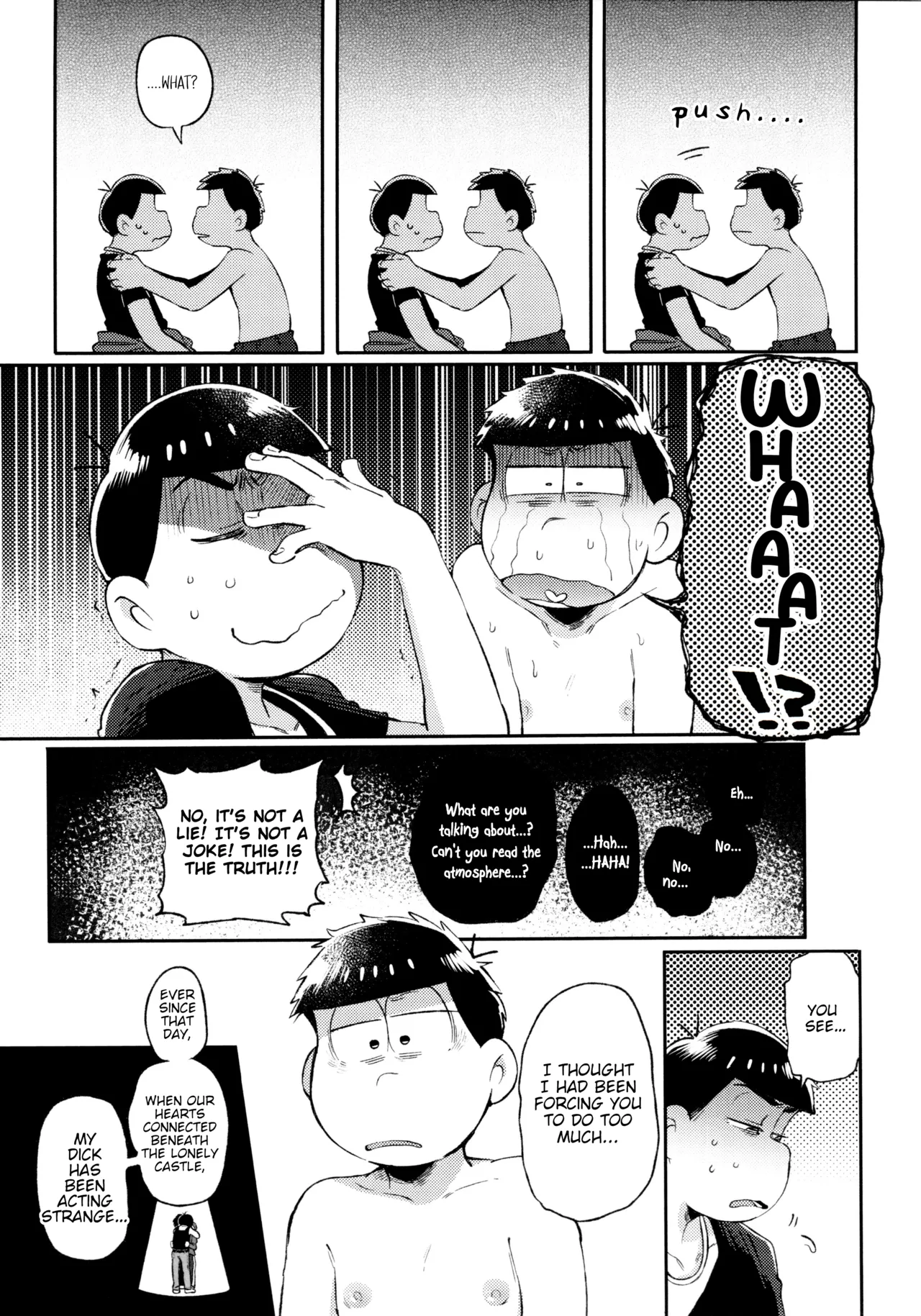 Momoiro netsu tsuki sōshūhen sairoku page 113 featuring karamatsu matsuno osomatsu-san parody - rough translation kissing hentai manga - read online free