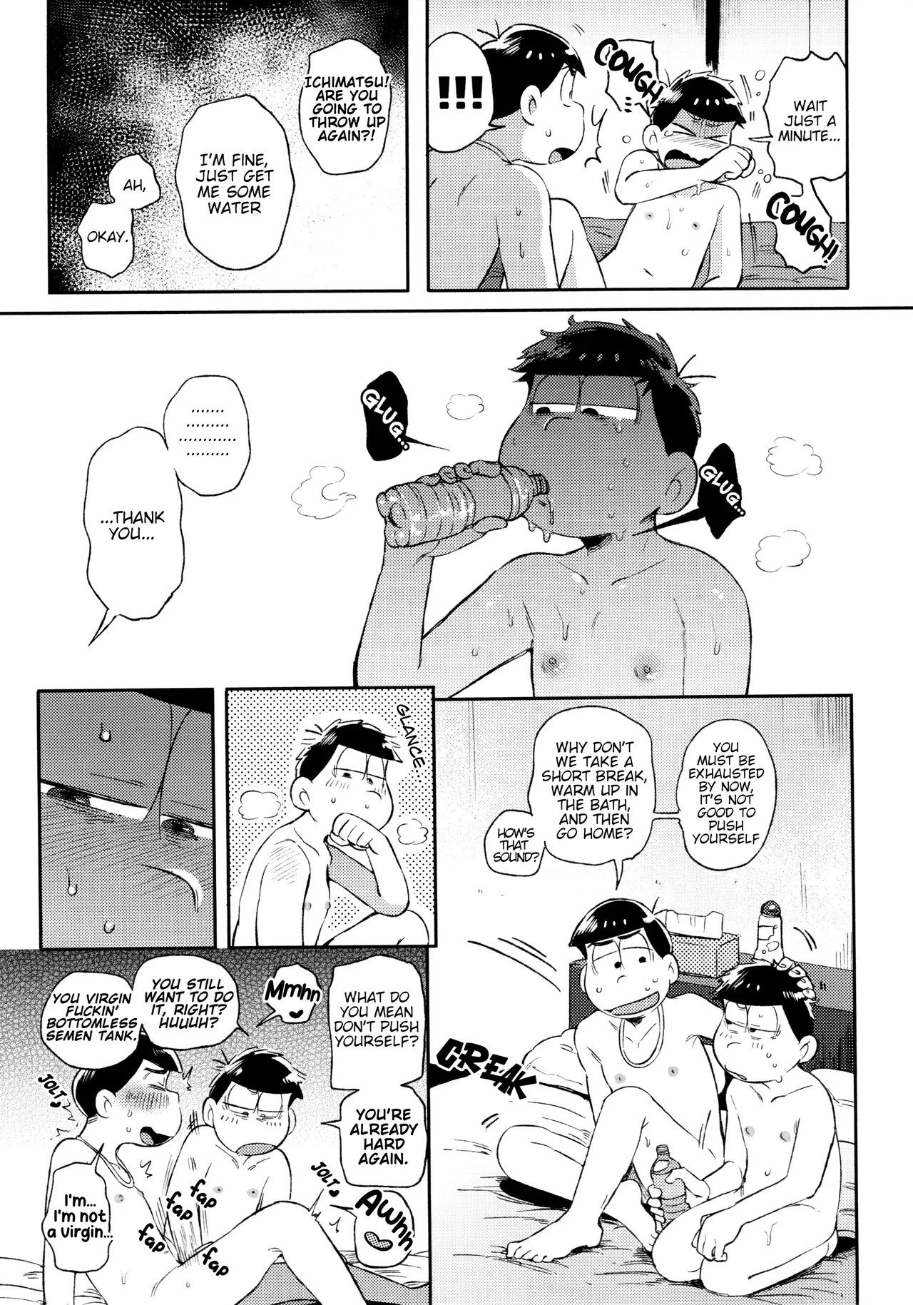 Momoiro netsu tsuki sōshūhen sairoku page 133 featuring karamatsu matsuno osomatsu-san parody - rough translation kissing hentai manga - read online free