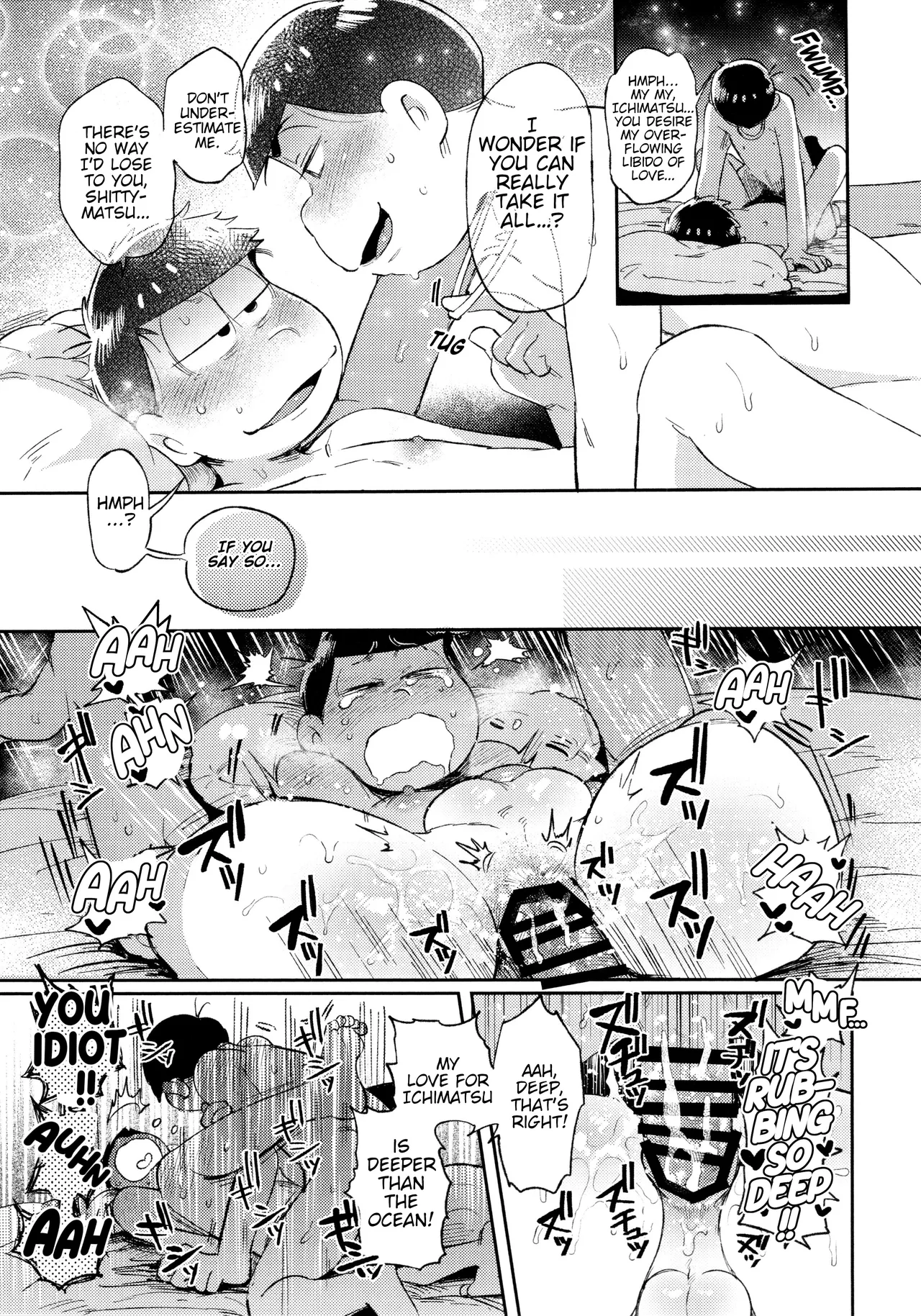 Momoiro netsu tsuki sōshūhen sairoku page 135 featuring karamatsu matsuno osomatsu-san parody - rough translation kissing hentai manga - read online free