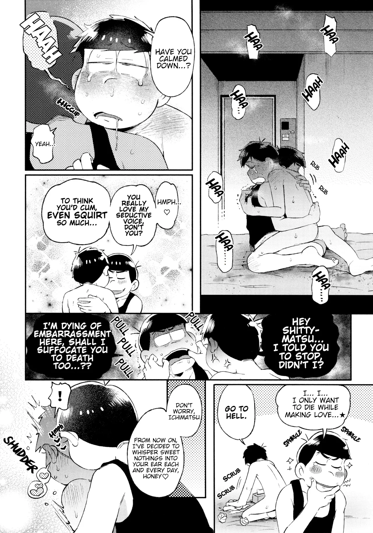 Momoiro netsu tsuki sōshūhen sairoku page 194 featuring karamatsu matsuno osomatsu-san parody - rough translation kissing hentai manga - read online free