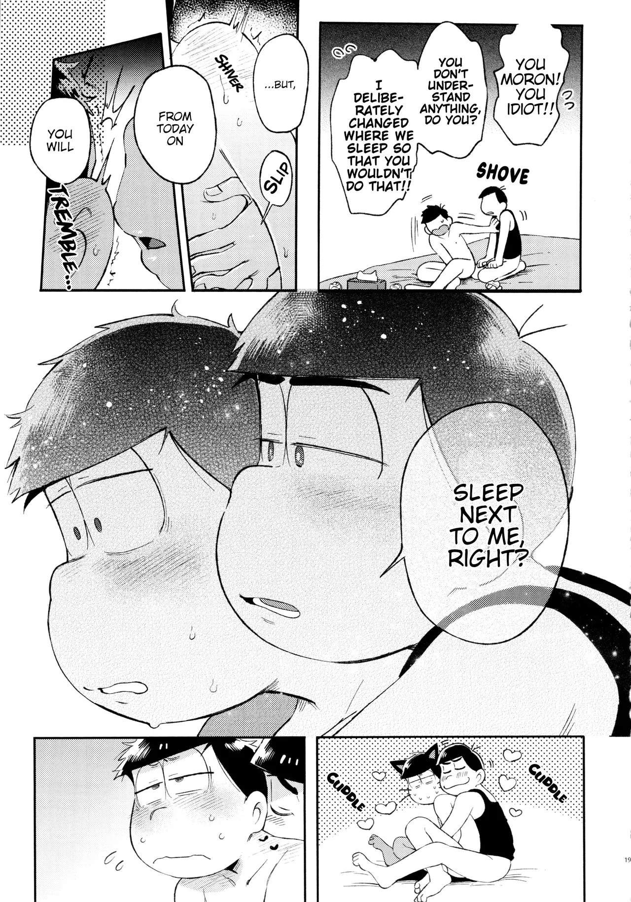 Momoiro netsu tsuki sōshūhen sairoku page 195 featuring karamatsu matsuno osomatsu-san parody - rough translation kissing hentai manga - read online free