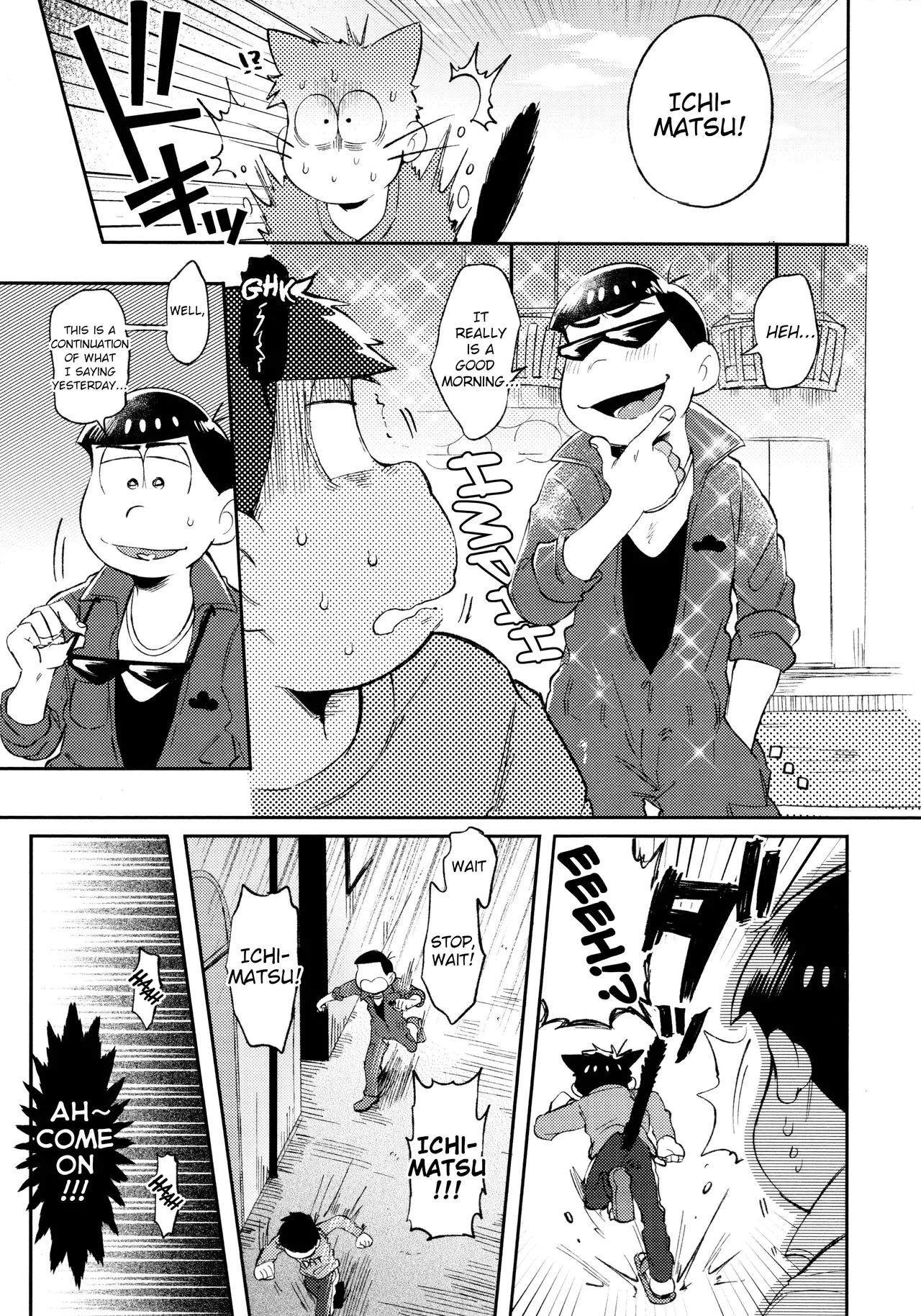 Momoiro netsu tsuki sōshūhen sairoku page 97 featuring karamatsu matsuno osomatsu-san parody - rough translation kissing hentai manga - read online free