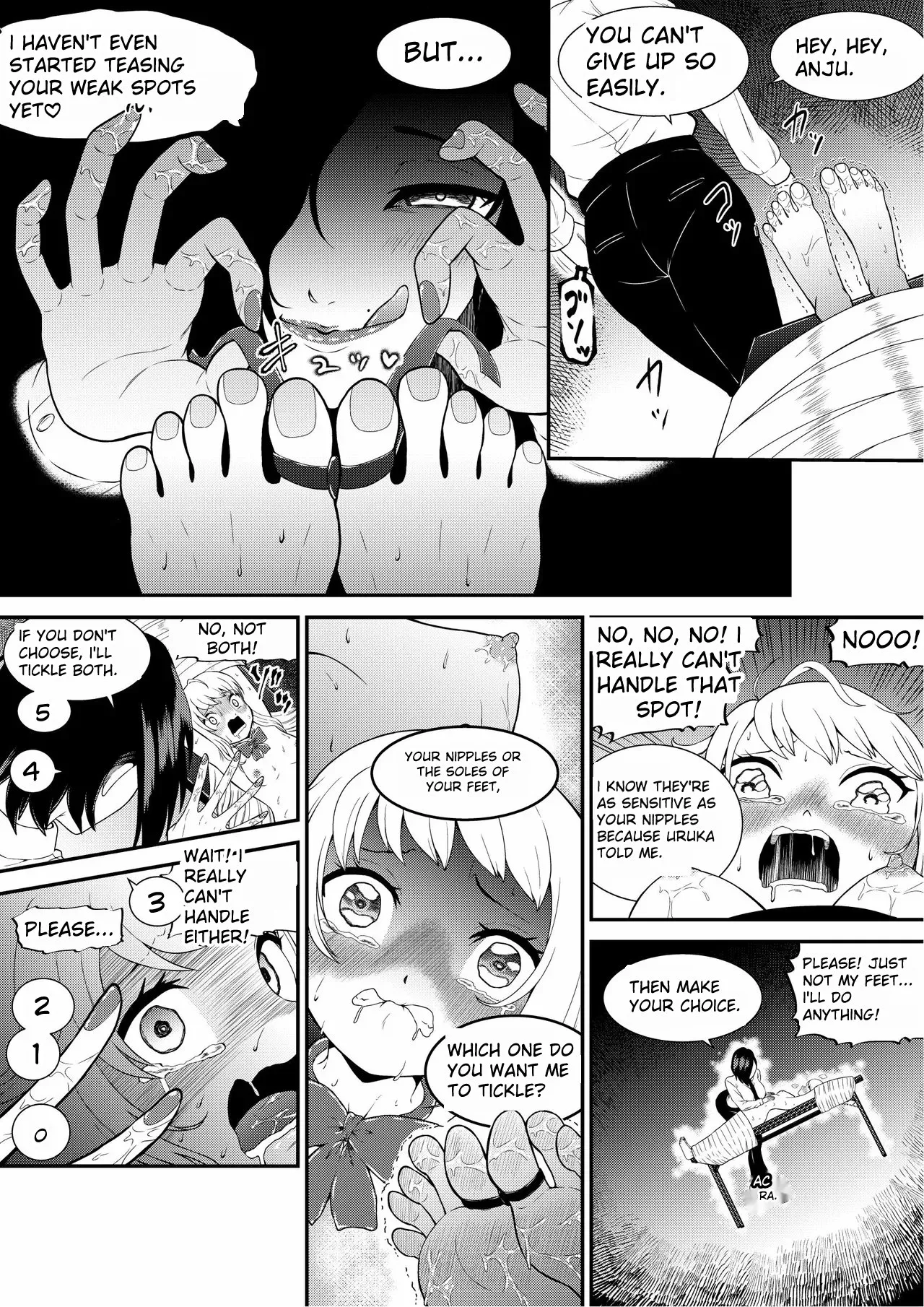 Tickling Guidance for Sassy Gal Anju page 15 original parody - females only femdom hentai manga - read online free