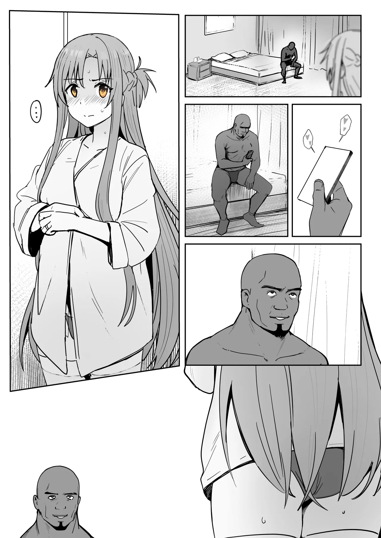 Asuna 0.0 page 9 featuring asuna yuuki sword art online parody - sole female sole male hentai manga - read online free
