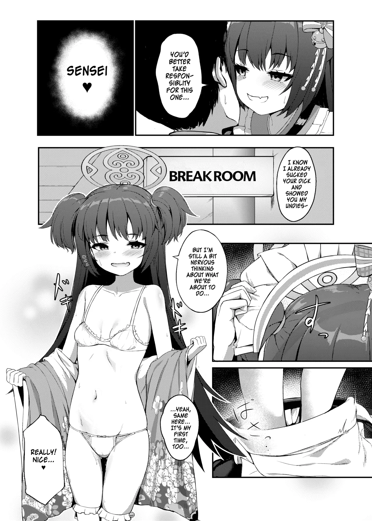 Momoyo no Yuuwaku | Hundred Nights' Temptation page 12 featuring sensei blue archive parody - sole female sole male hentai manga - read online free