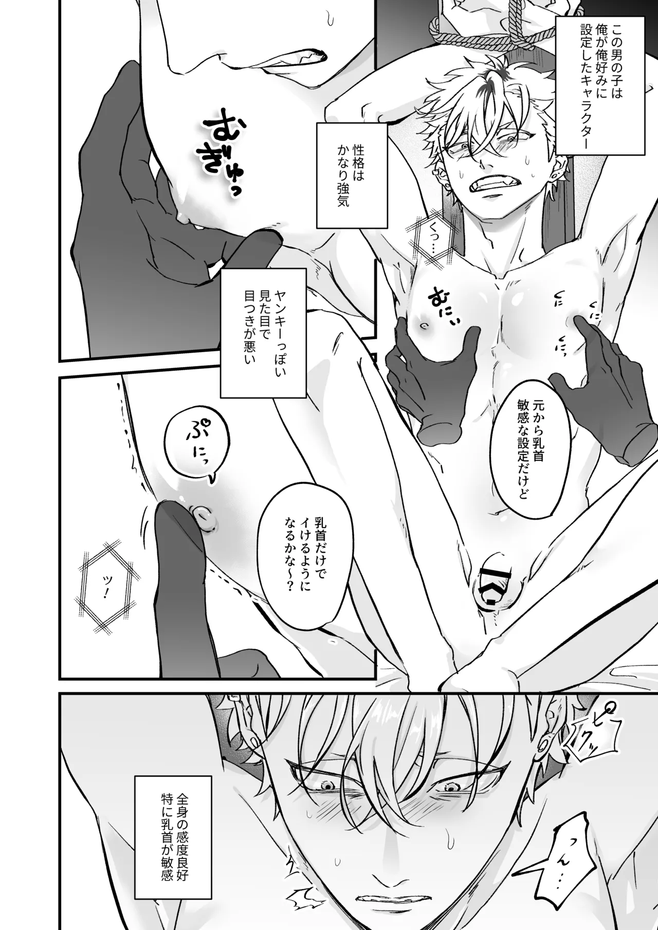 [Toku Daikichi Shouten (Kuromiko)] Chara Cre Ecchi! ~Konomi no Danshi, Tsukutte Itazura~ 1&2  [Digital] page 49 original parody - anal sex toys hentai manga - read online free