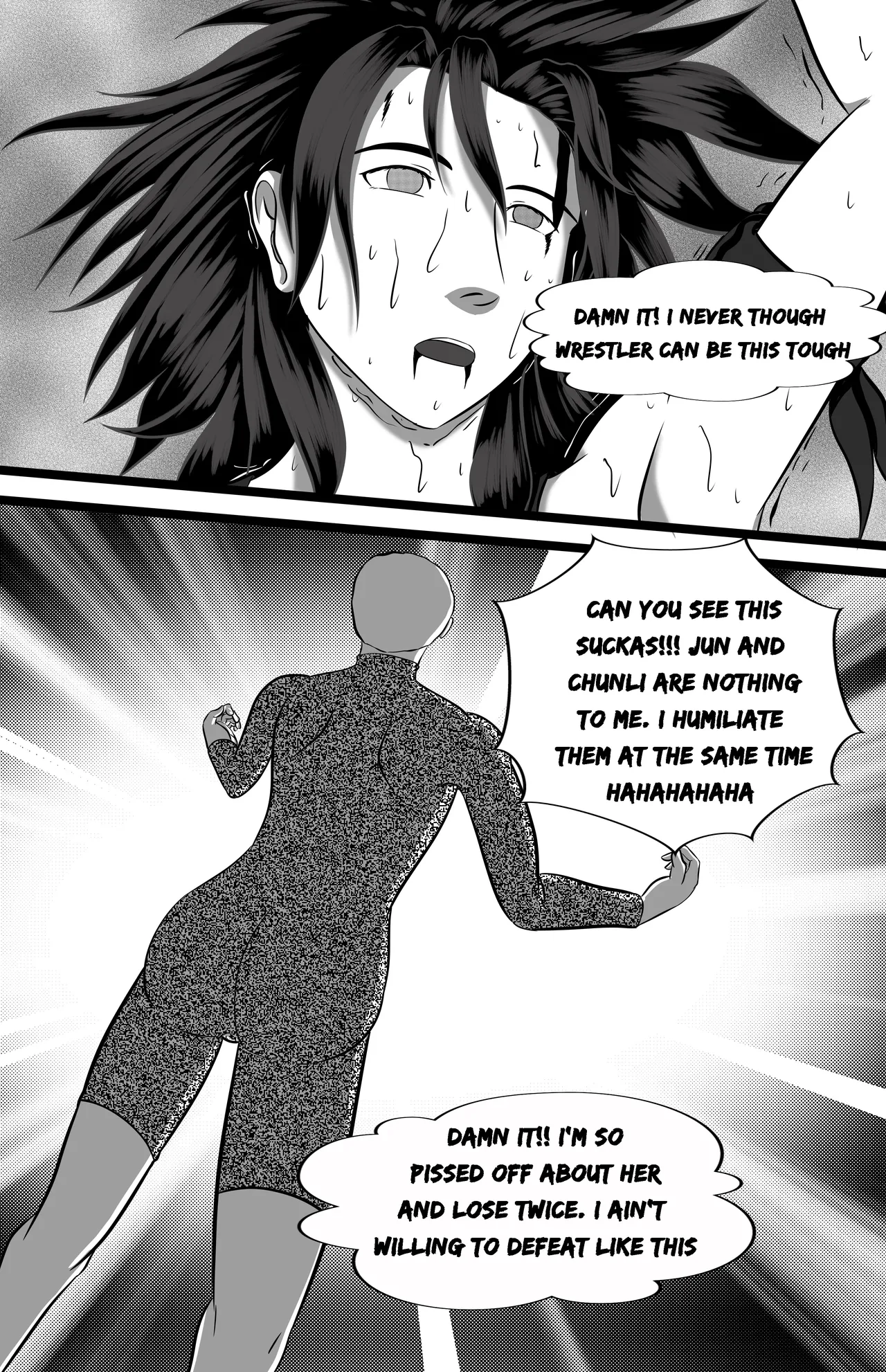 underground tournament page 123 featuring jun kazama virtua fighter parody - ryona wrestling hentai manga - read online free