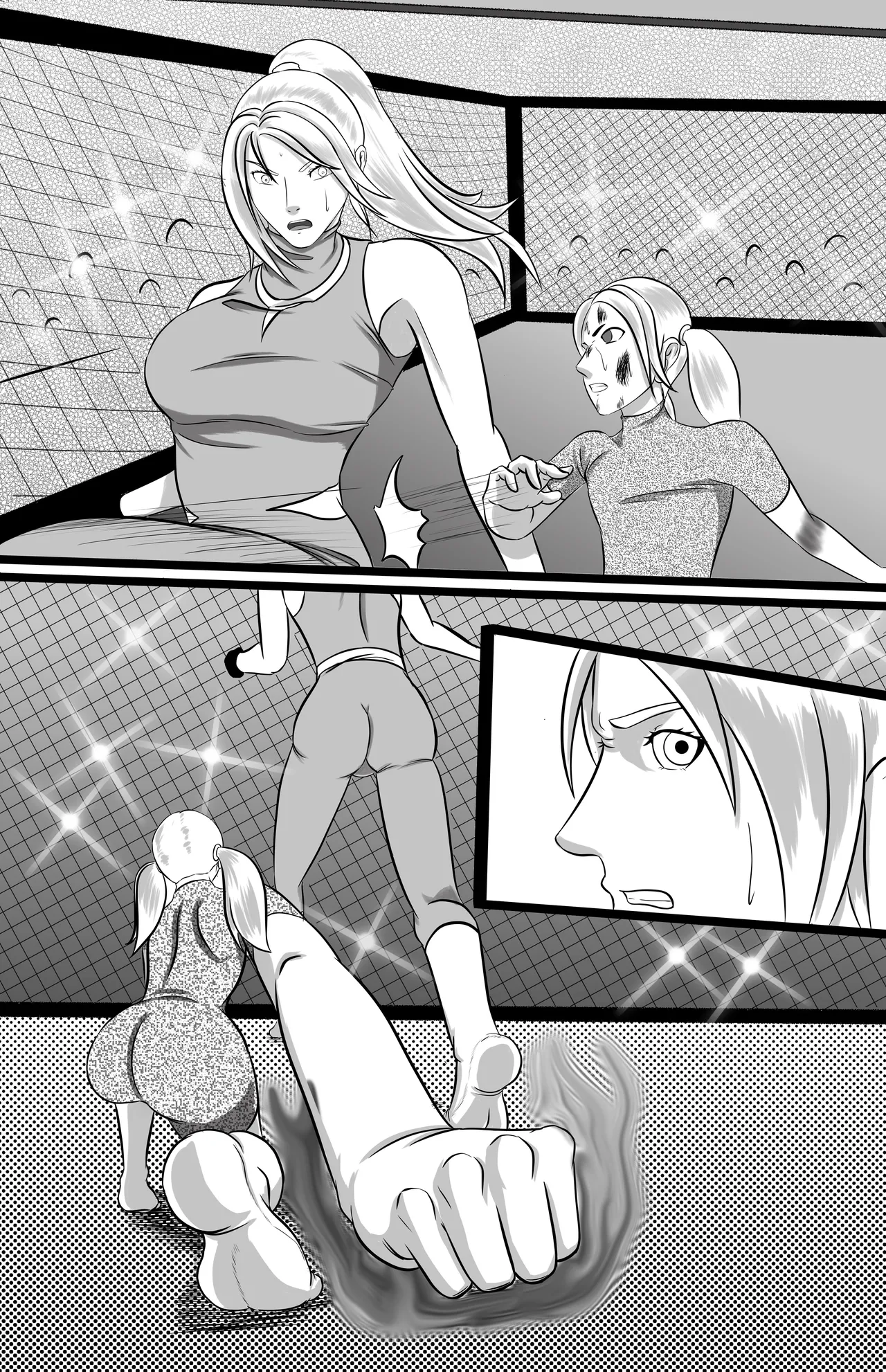 underground tournament page 31 featuring jun kazama virtua fighter parody - ryona wrestling hentai manga - read online free