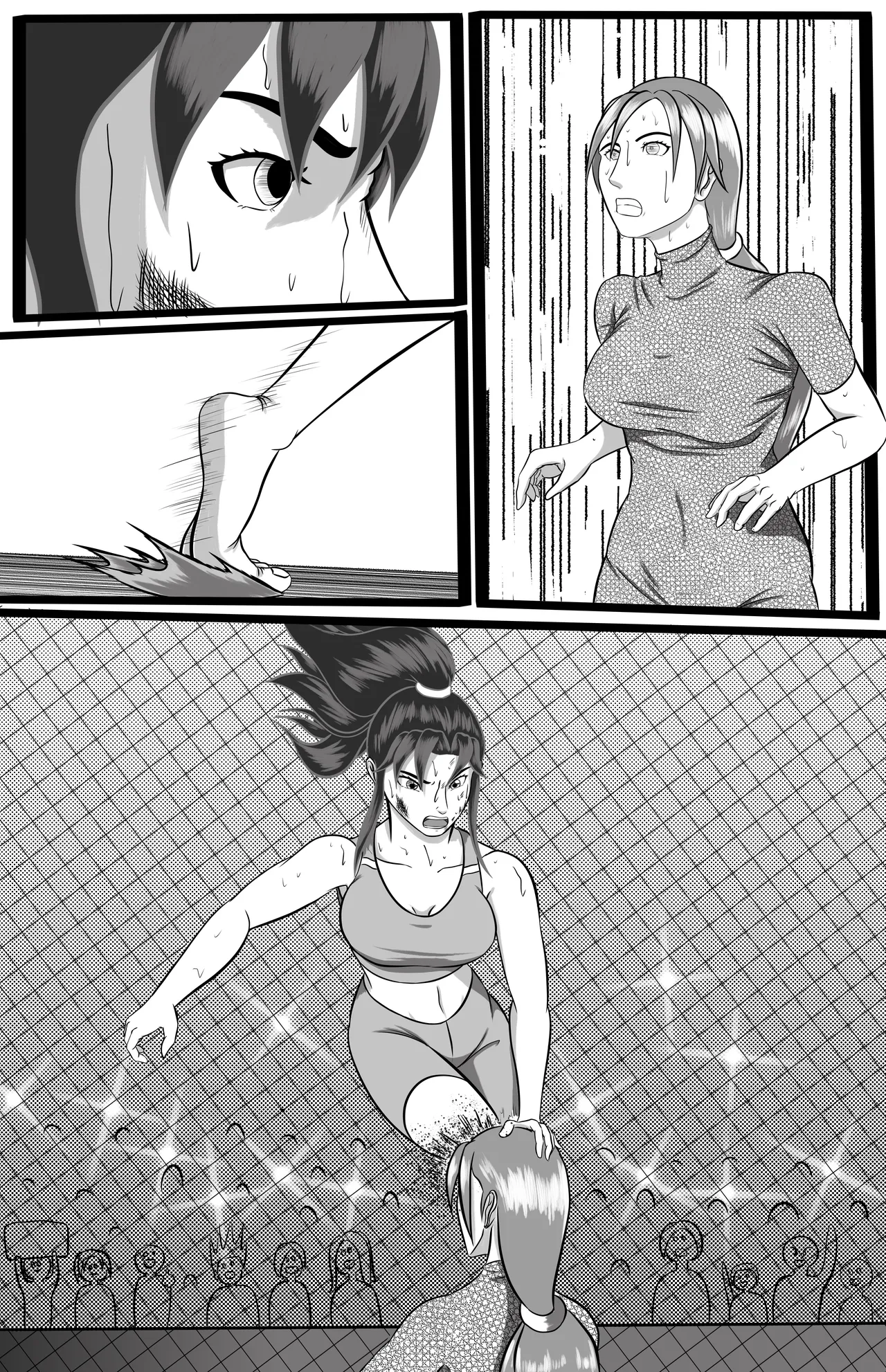 underground tournament page 55 featuring jun kazama virtua fighter parody - ryona wrestling hentai manga - read online free