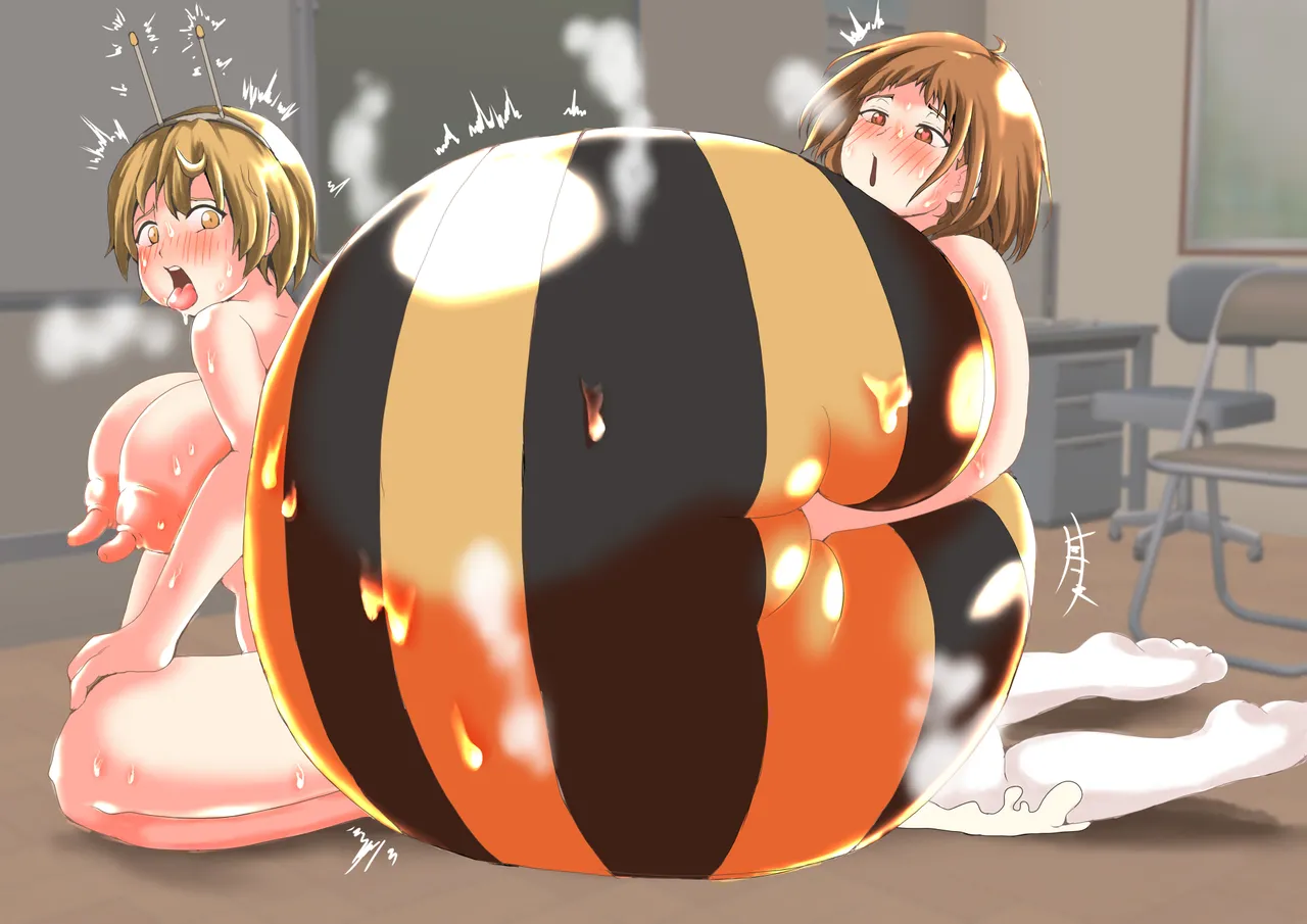 たまごあれるぎーイラスト集(2)【蜂娘編】[无文字] page 47 original parody - insect girl shemale hentai manga - read online free