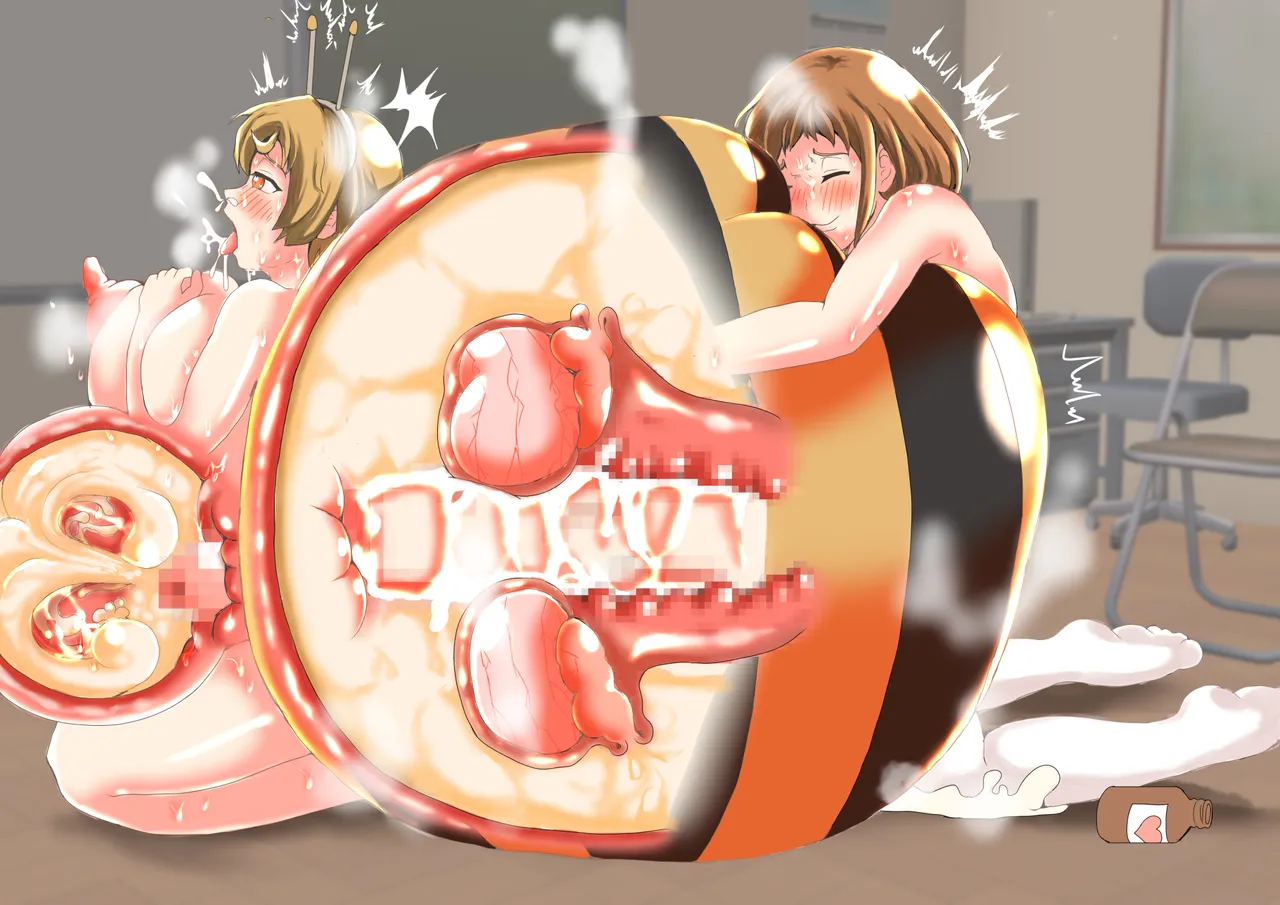 たまごあれるぎーイラスト集(2)【蜂娘編】[无文字] page 62 original parody - insect girl shemale hentai manga - read online free