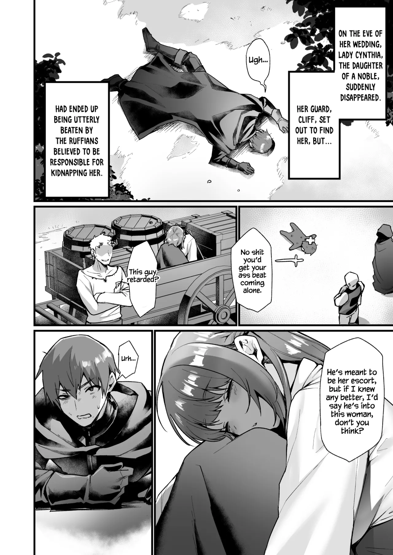 Goei Kishi no Irekawari Nyotaika Mission! | The Escort Knight's Bodyswapping Genderbending Mission! - Page 3